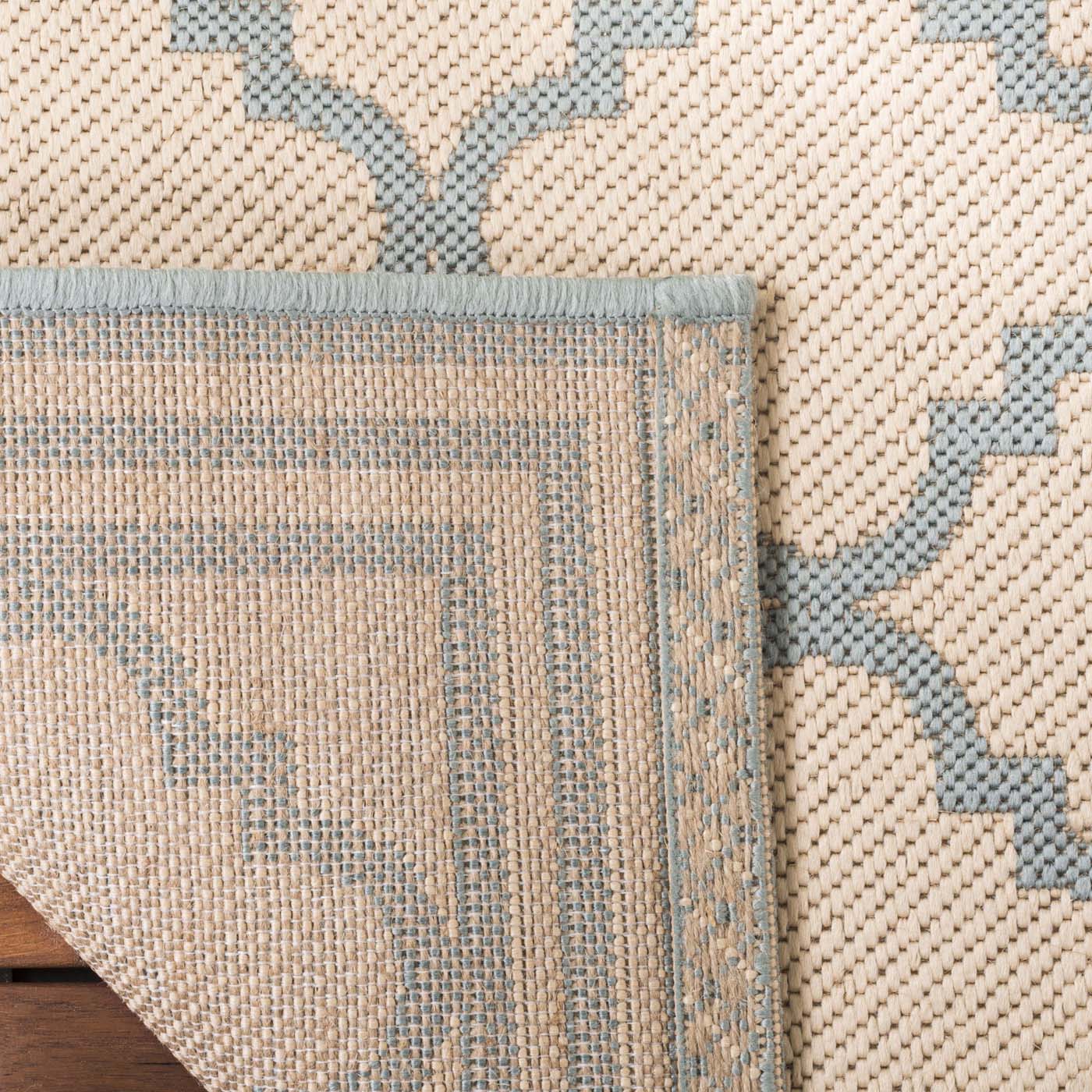 Beach House Rug | Safavieh - BHS121L - Cream / Aqua