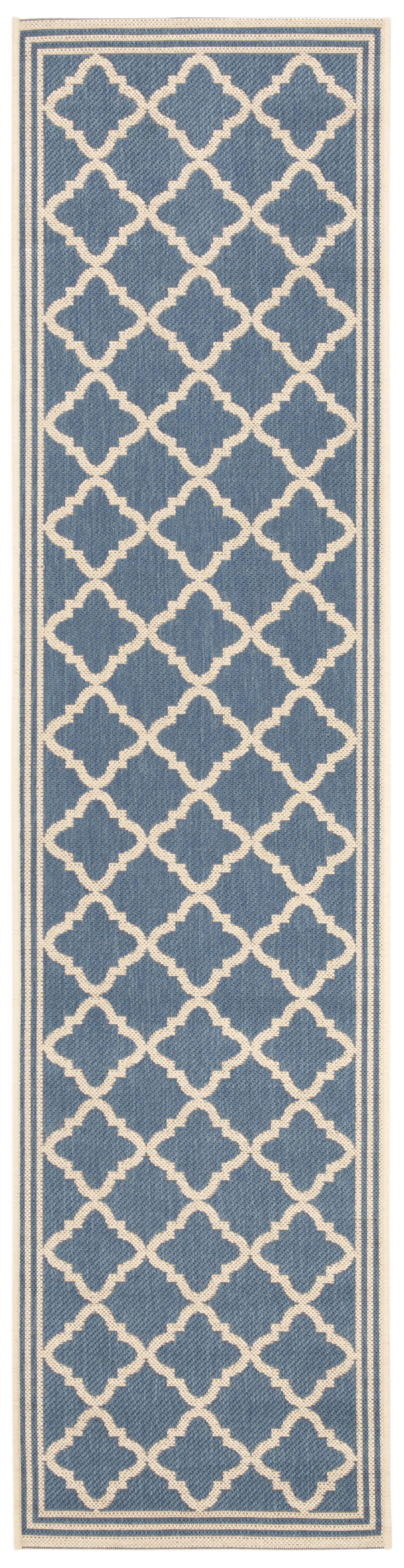 Beach House Rug | Safavieh - BHS121M - Blue / Cream