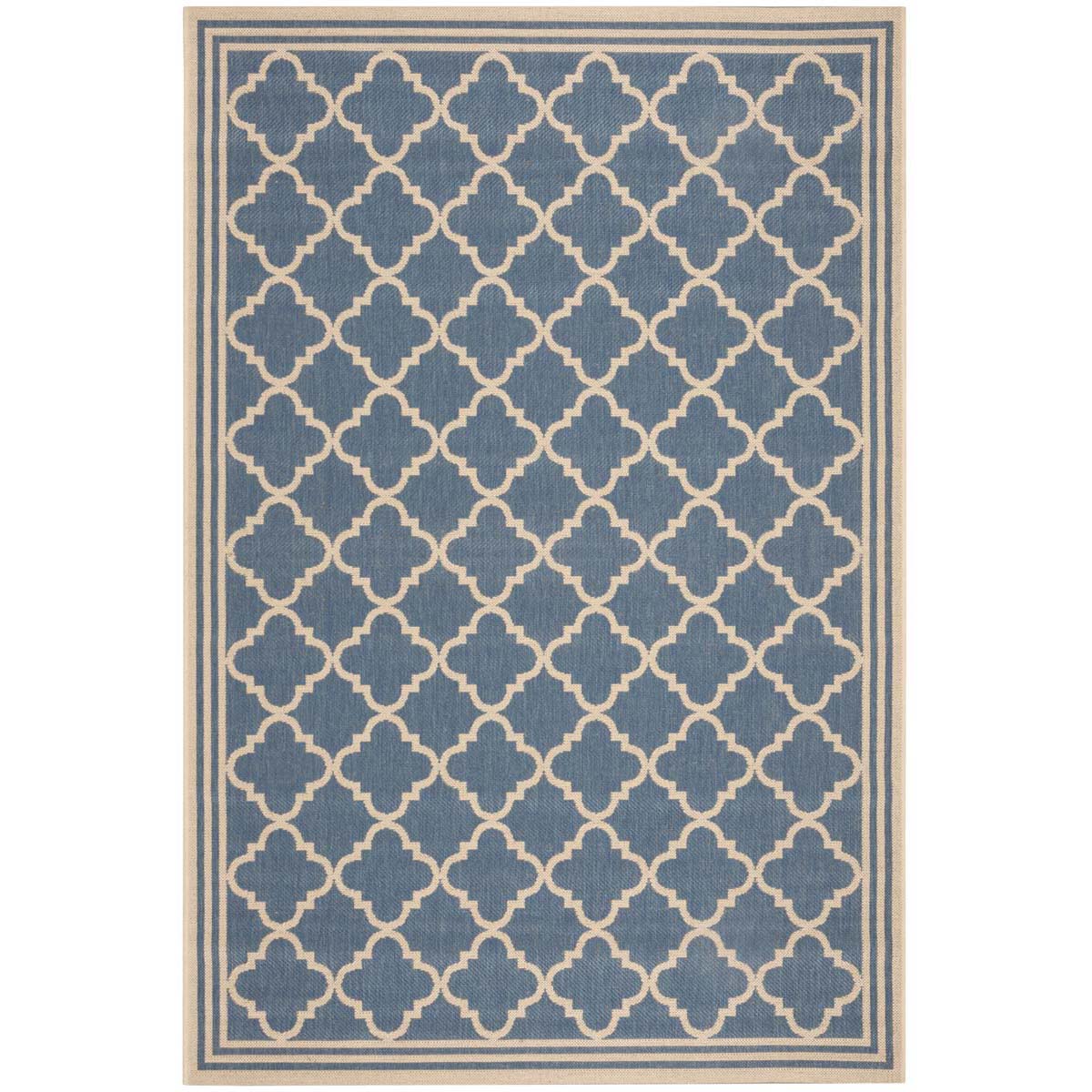 Beach House Rug | Safavieh - BHS121M - Blue / Cream