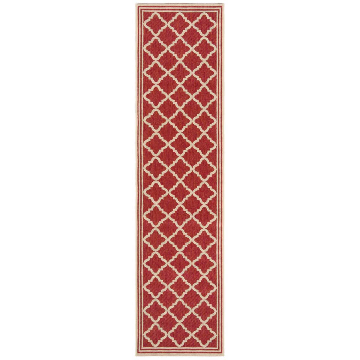 Beach House Rug | Safavieh - BHS121Q - Red / Cream