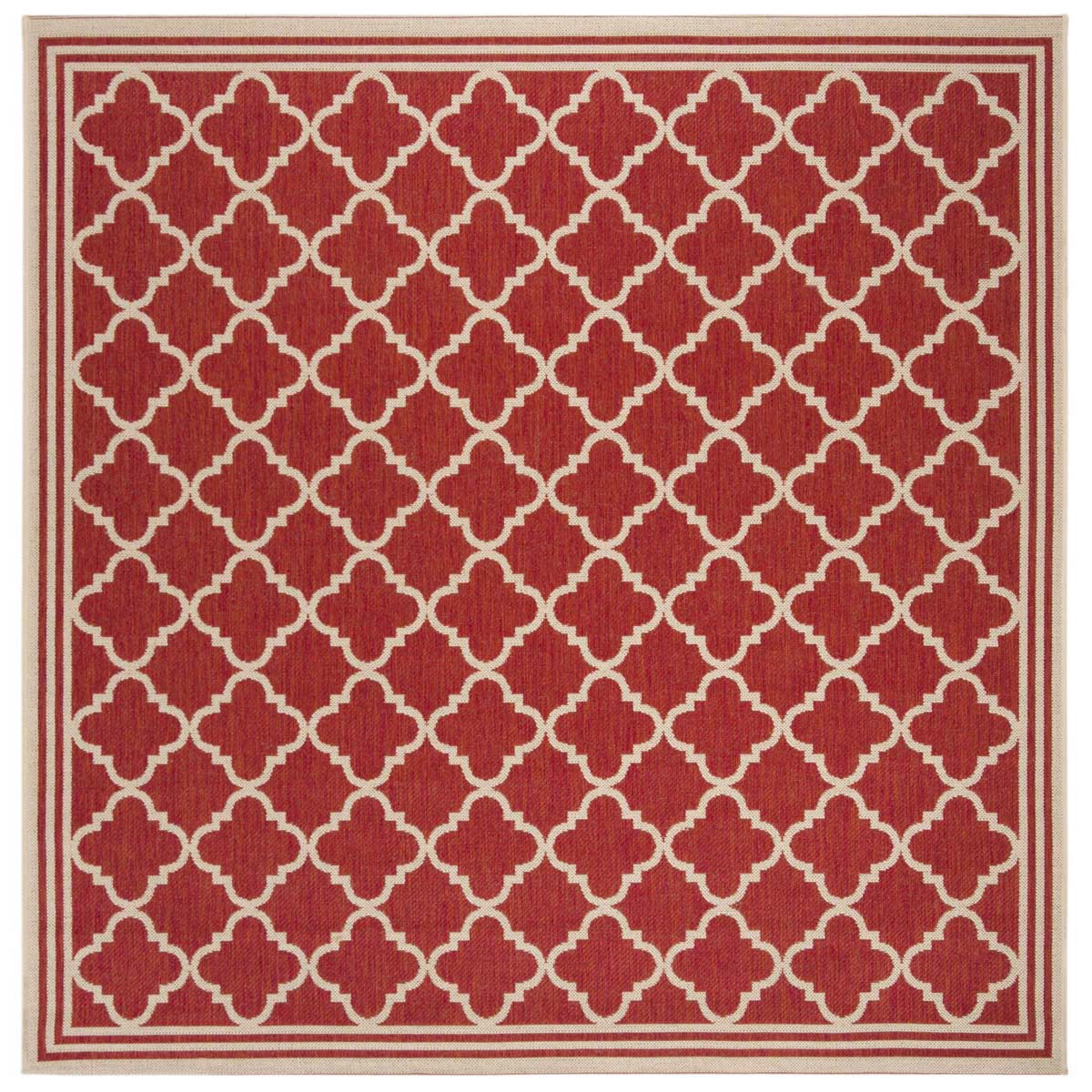 Beach House Rug | Safavieh - BHS121Q - Red / Cream