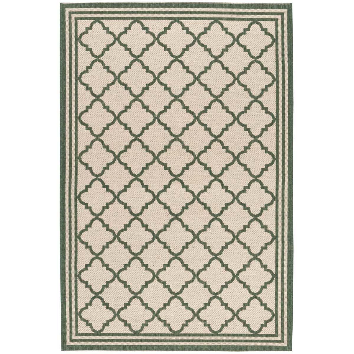 Beach House Rug | Safavieh - BHS121W - Cream / Green
