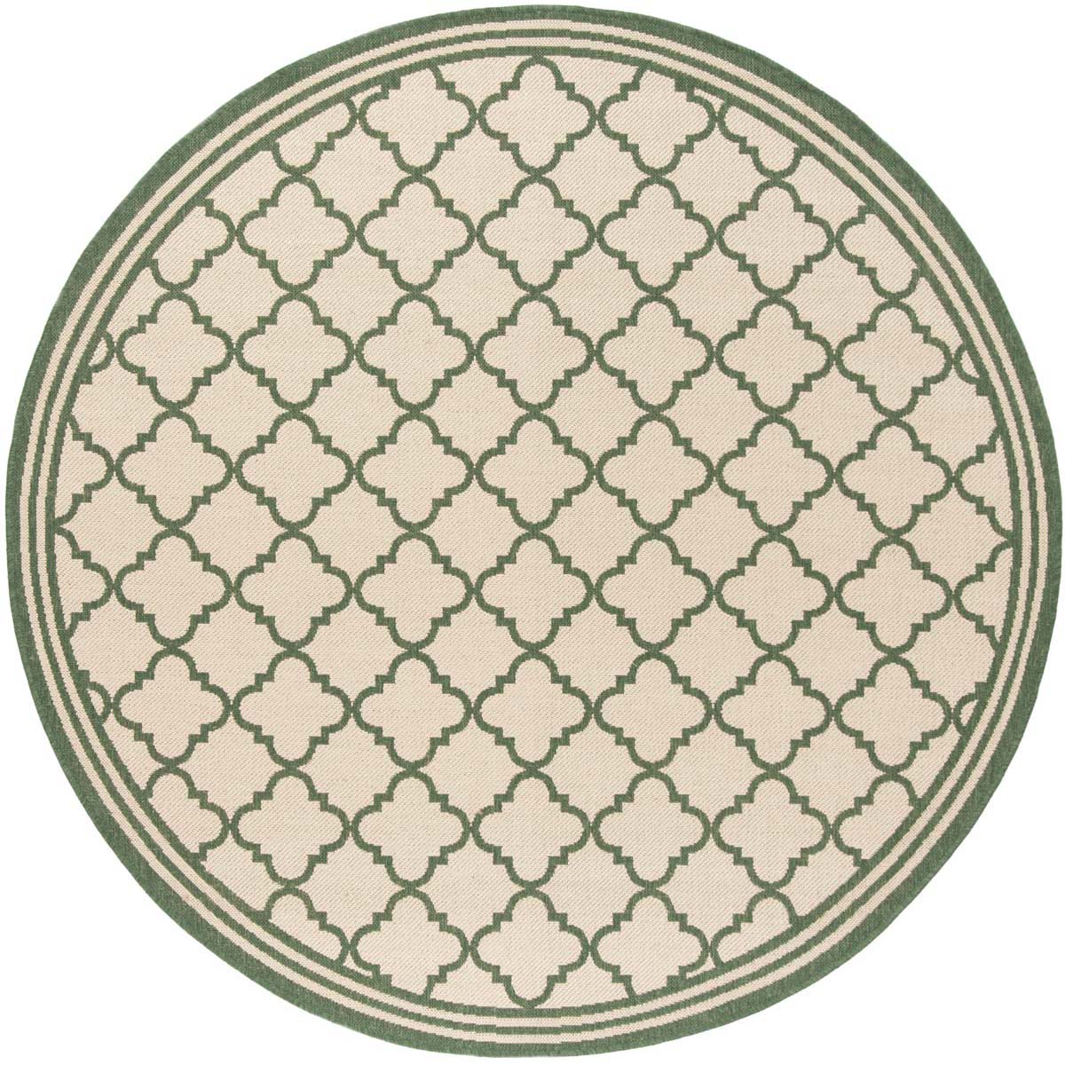 Beach House Rug | Safavieh - BHS121W - Cream / Green