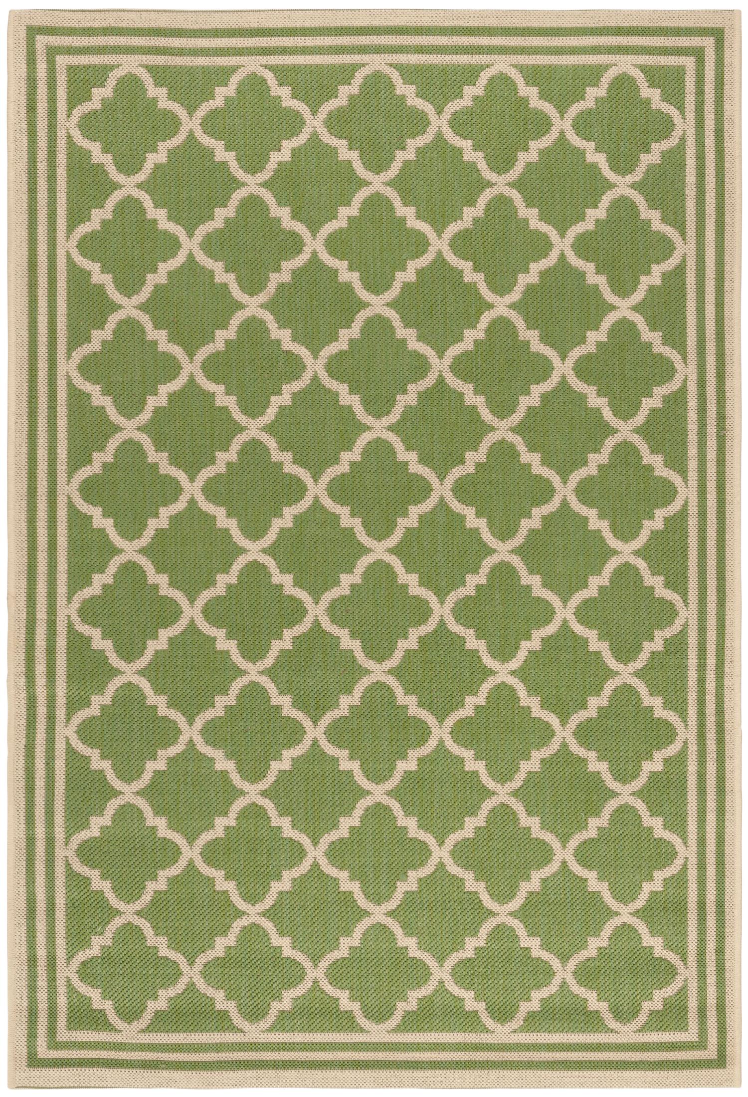 Beach House Rug | Safavieh - BHS121X - Olive / Cream