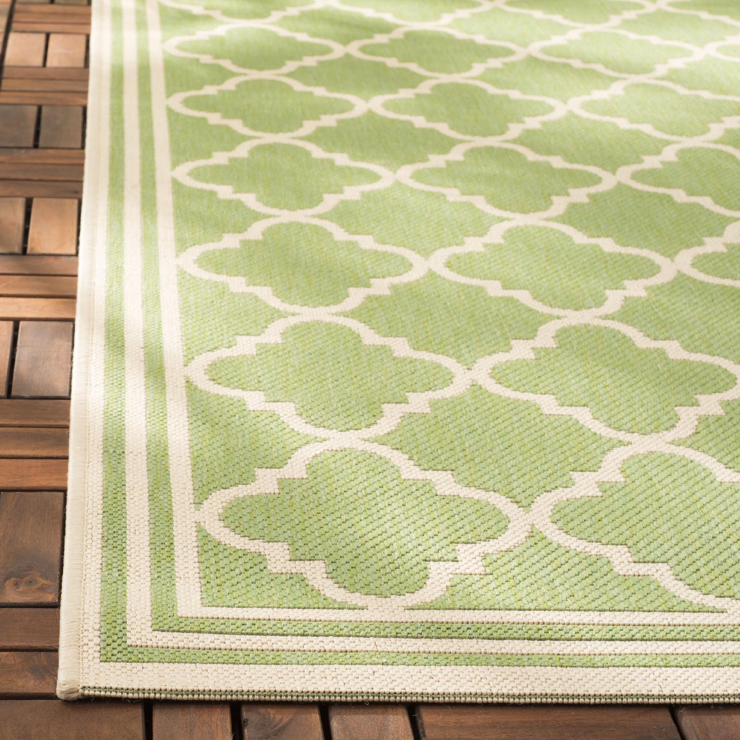 Beach House Rug | Safavieh - BHS121X - Olive / Cream