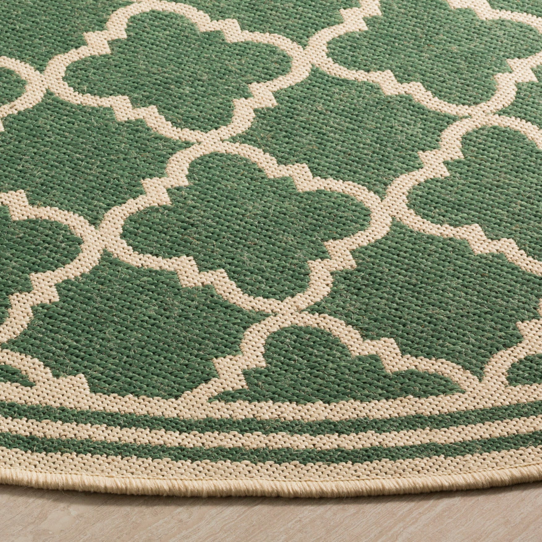 Beach House Rug | Safavieh - BHS121Y - Green / Cream