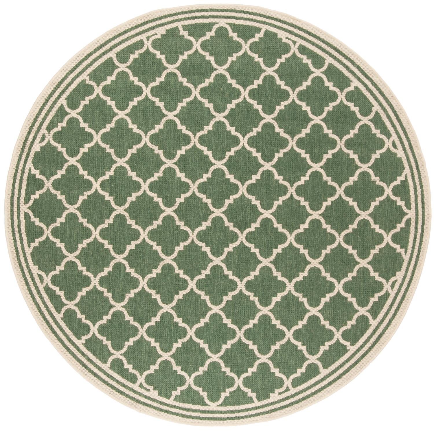 Beach House Rug | Safavieh - BHS121Y - Green / Cream