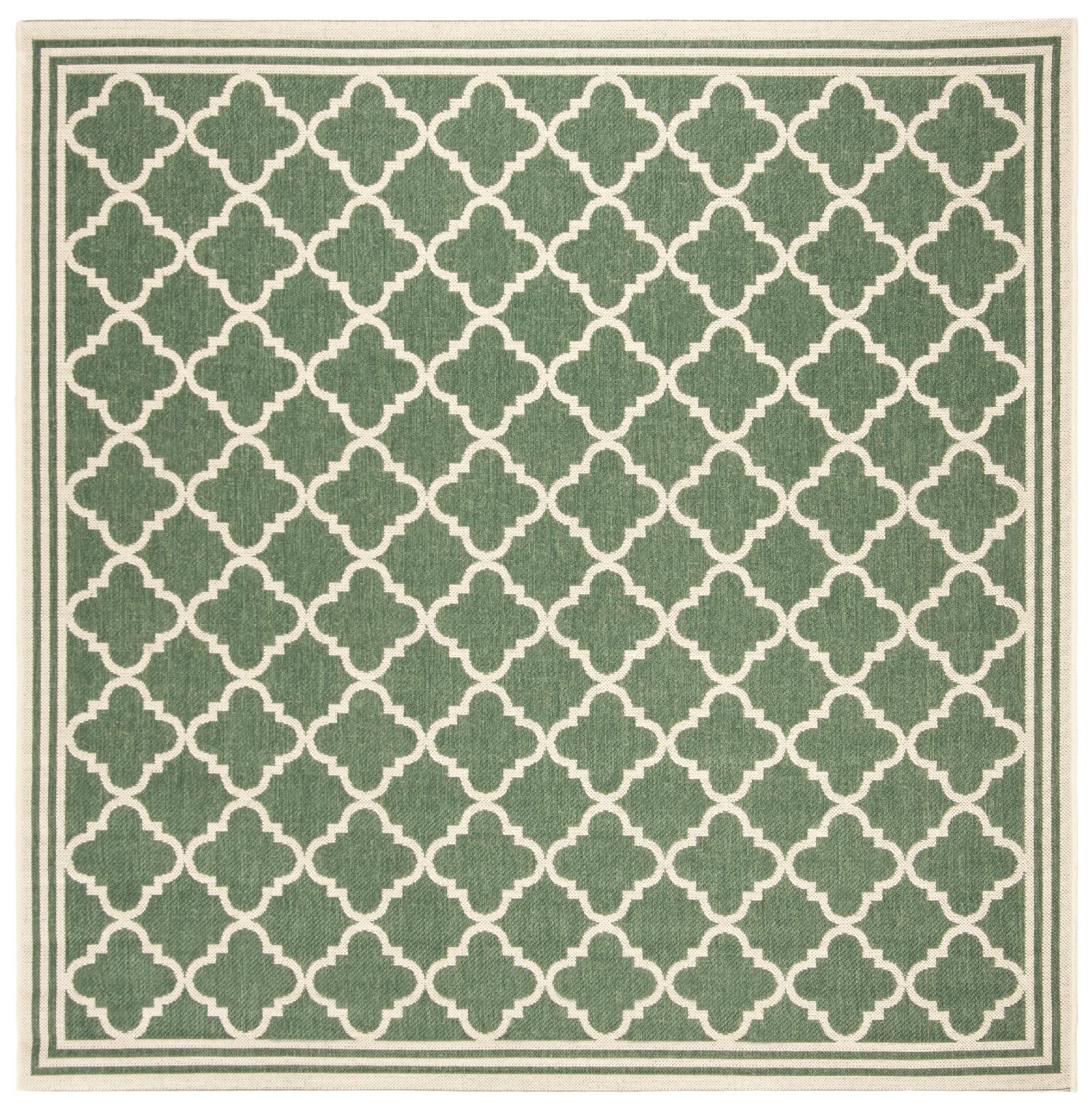 Beach House Rug | Safavieh - BHS121Y - Green / Cream