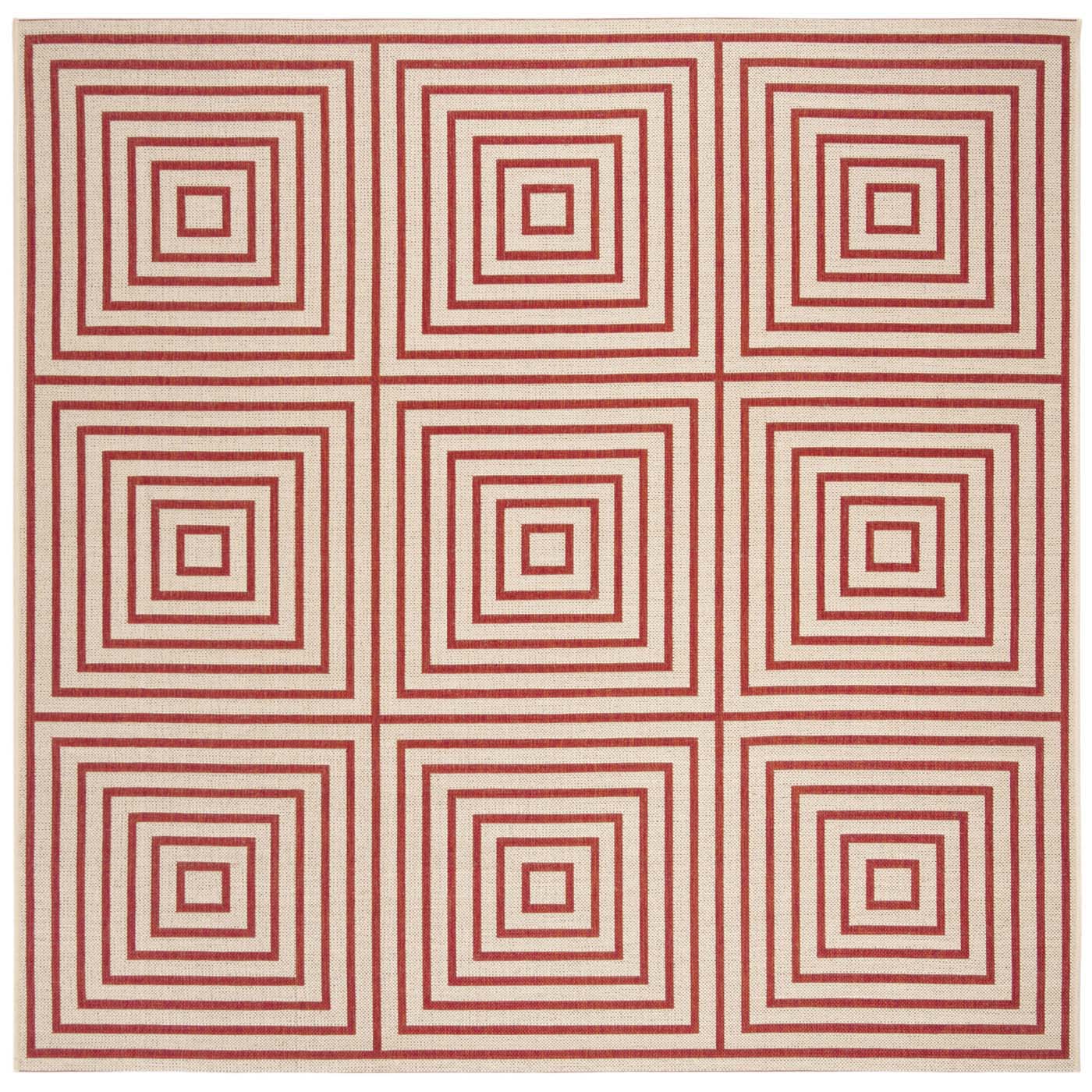 Beach House 123 Rug | Safavieh - BHS123 - Red / Cream