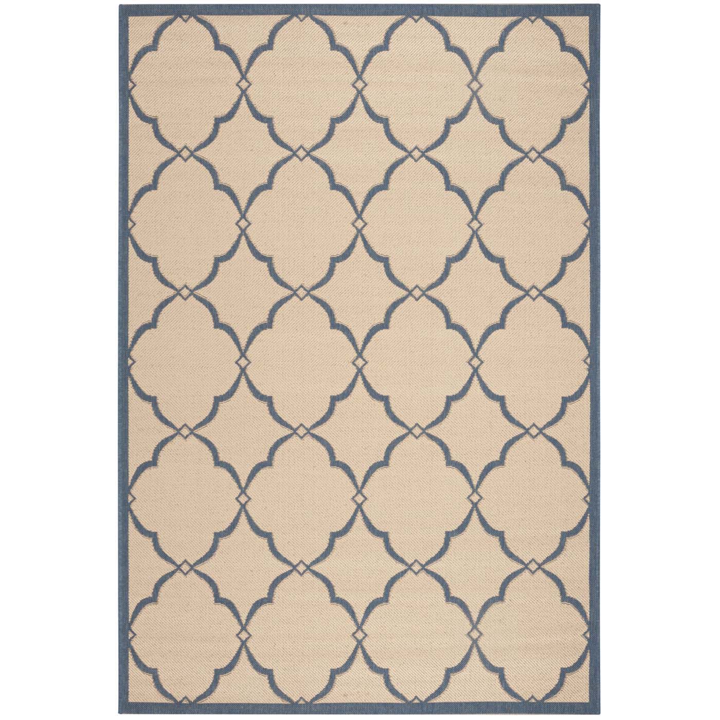 Beach House 125 Rug | Safavieh - BHS125 - Cream / Blue