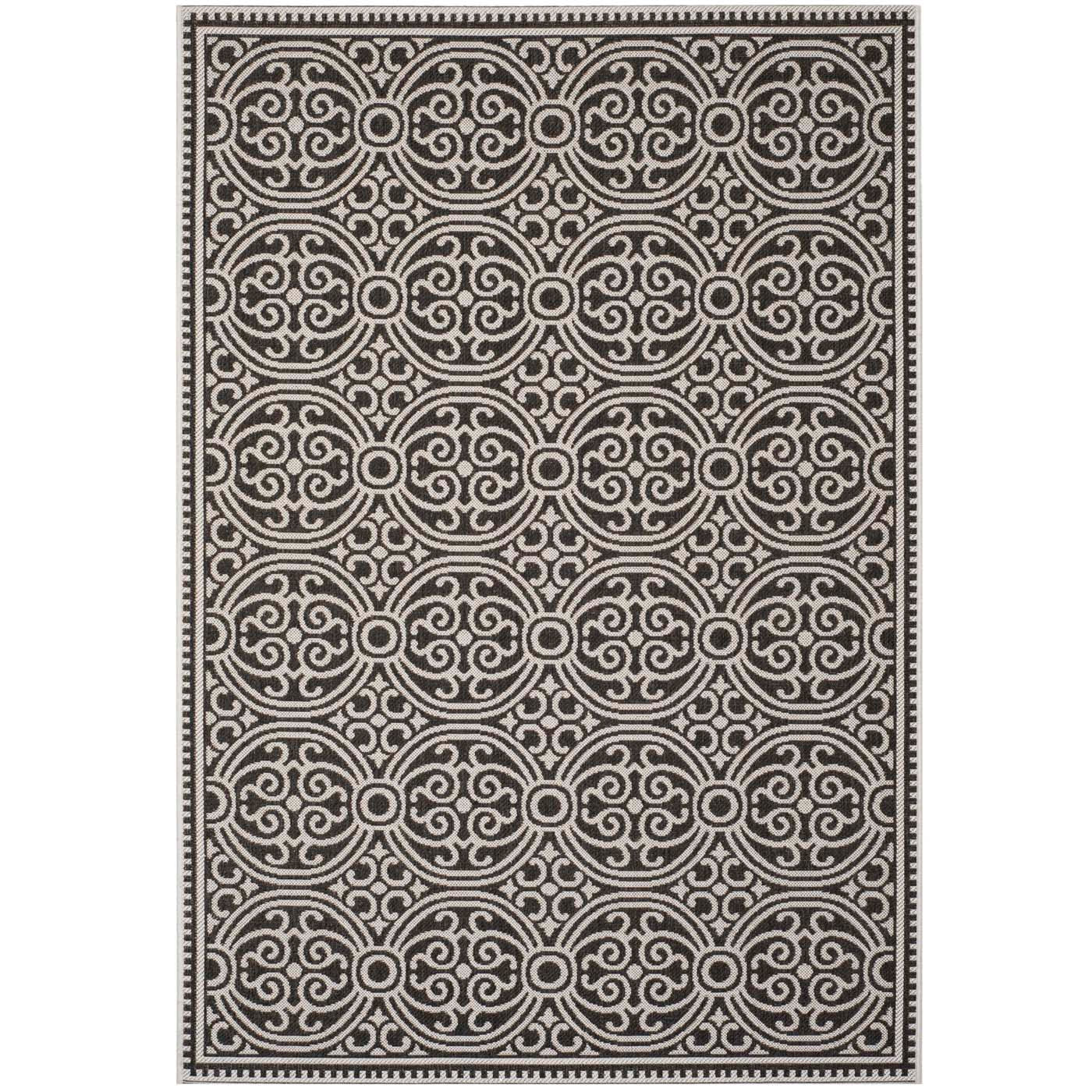 Beach House 134 Rug | Safavieh - BHS134 - Light Grey / Charcoal