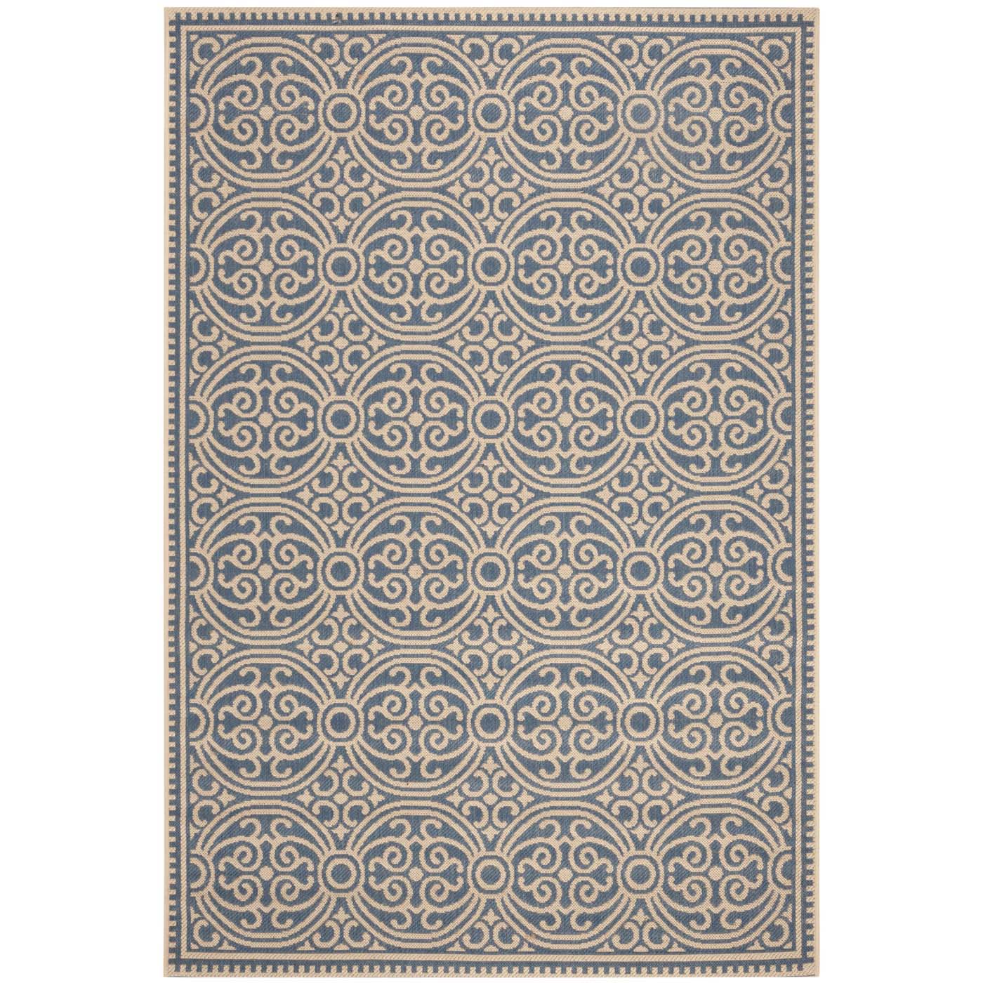 Beach House 134 Rug | Safavieh - BHS134 - Cream / Blue
