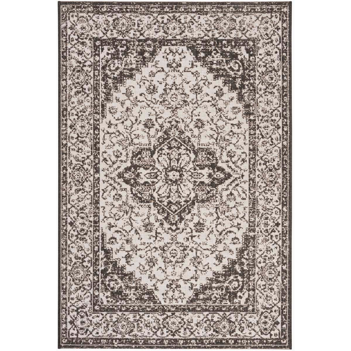 Beach House Rug | Safavieh - BHS137A - Light Grey / Charcoal