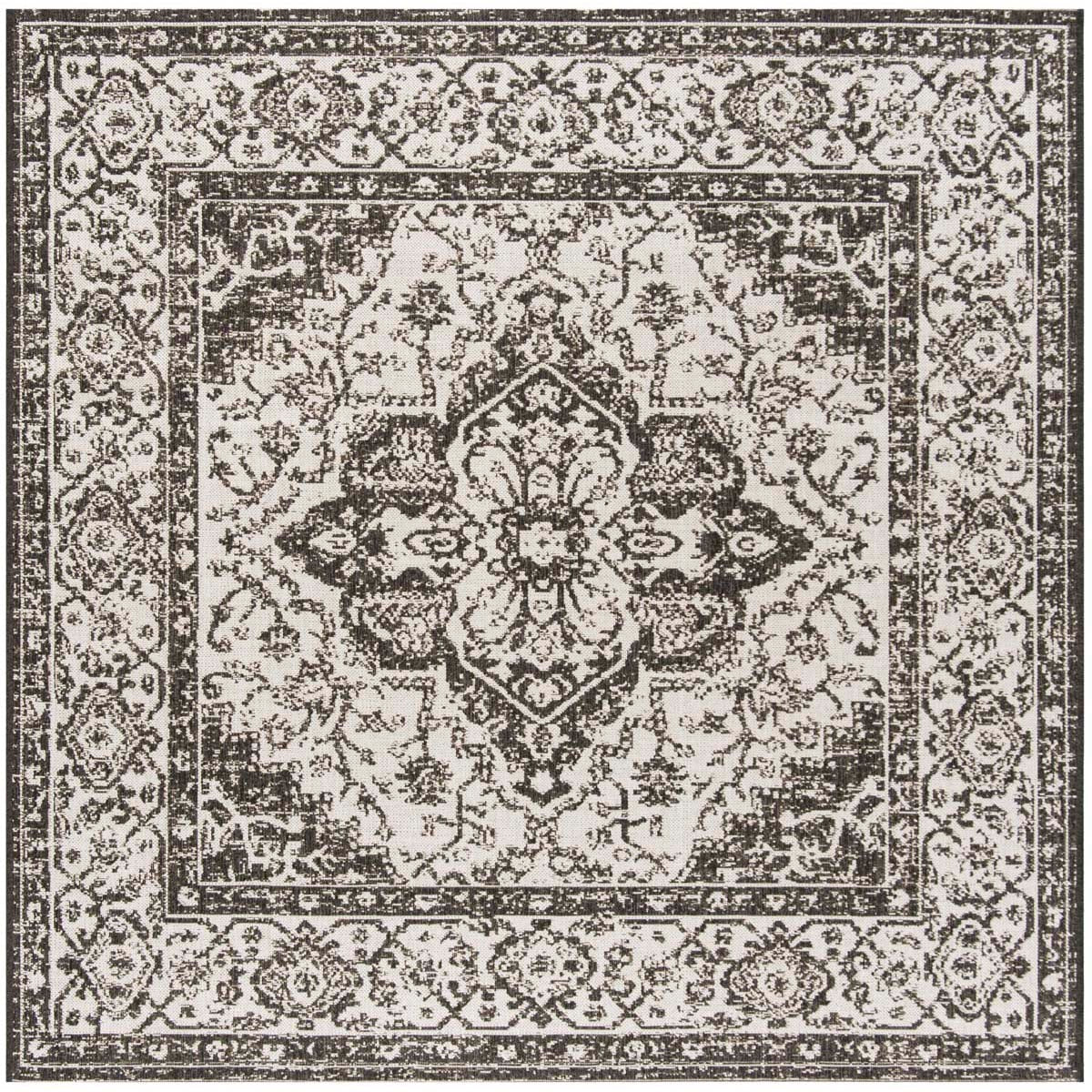 Beach House Rug | Safavieh - BHS137A - Light Grey / Charcoal