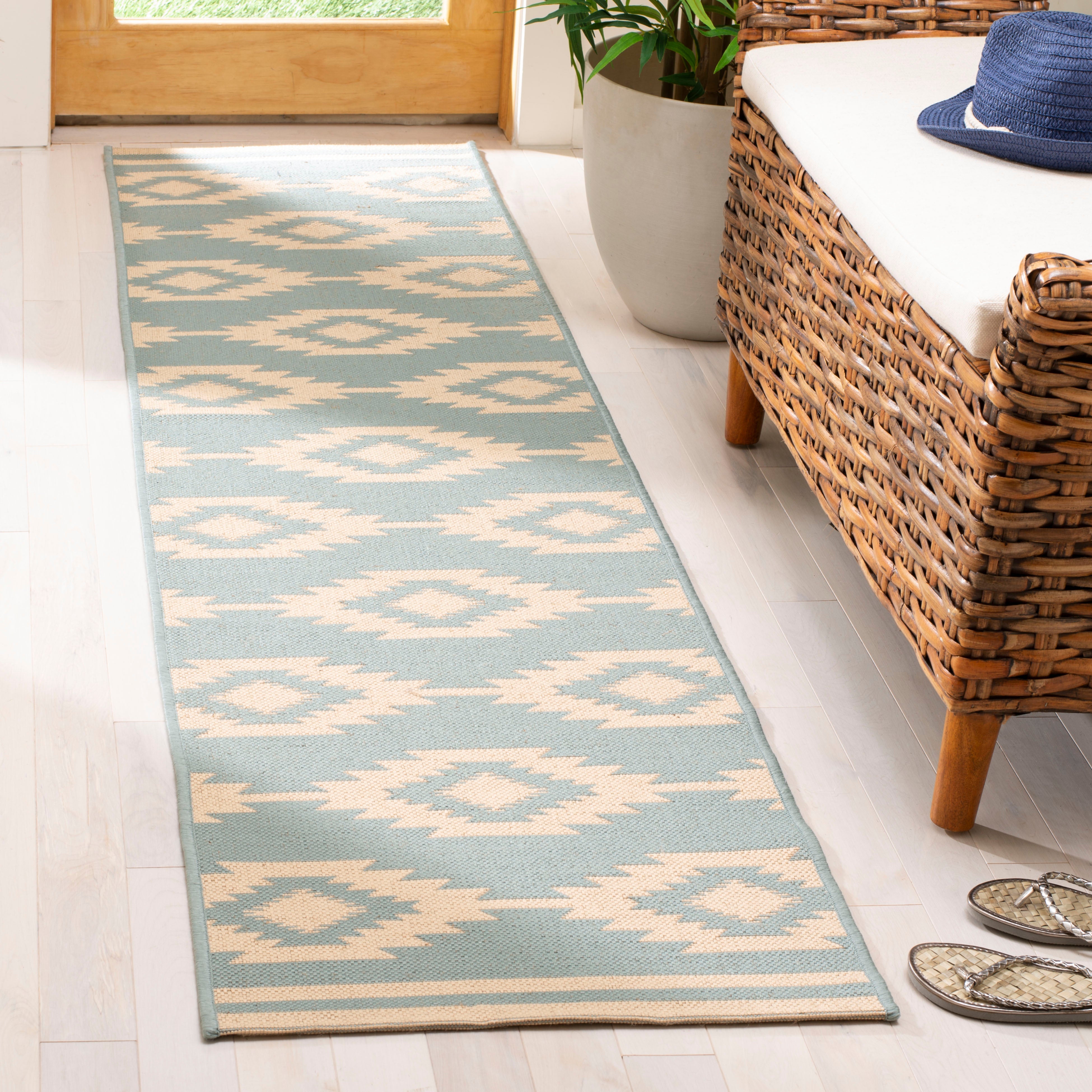 Safavieh Beach House 171 Rug, BHS171 - Cream / Aqua