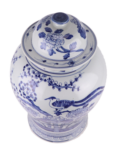 Pheasant Ginger Jar (2 Sizes)