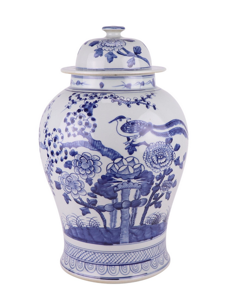Pheasant Ginger Jar (2 Sizes)