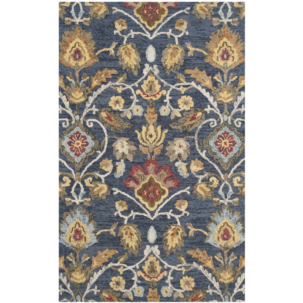 Safavieh Blossom 402 Rug, BLM402 - Navy / Multi
