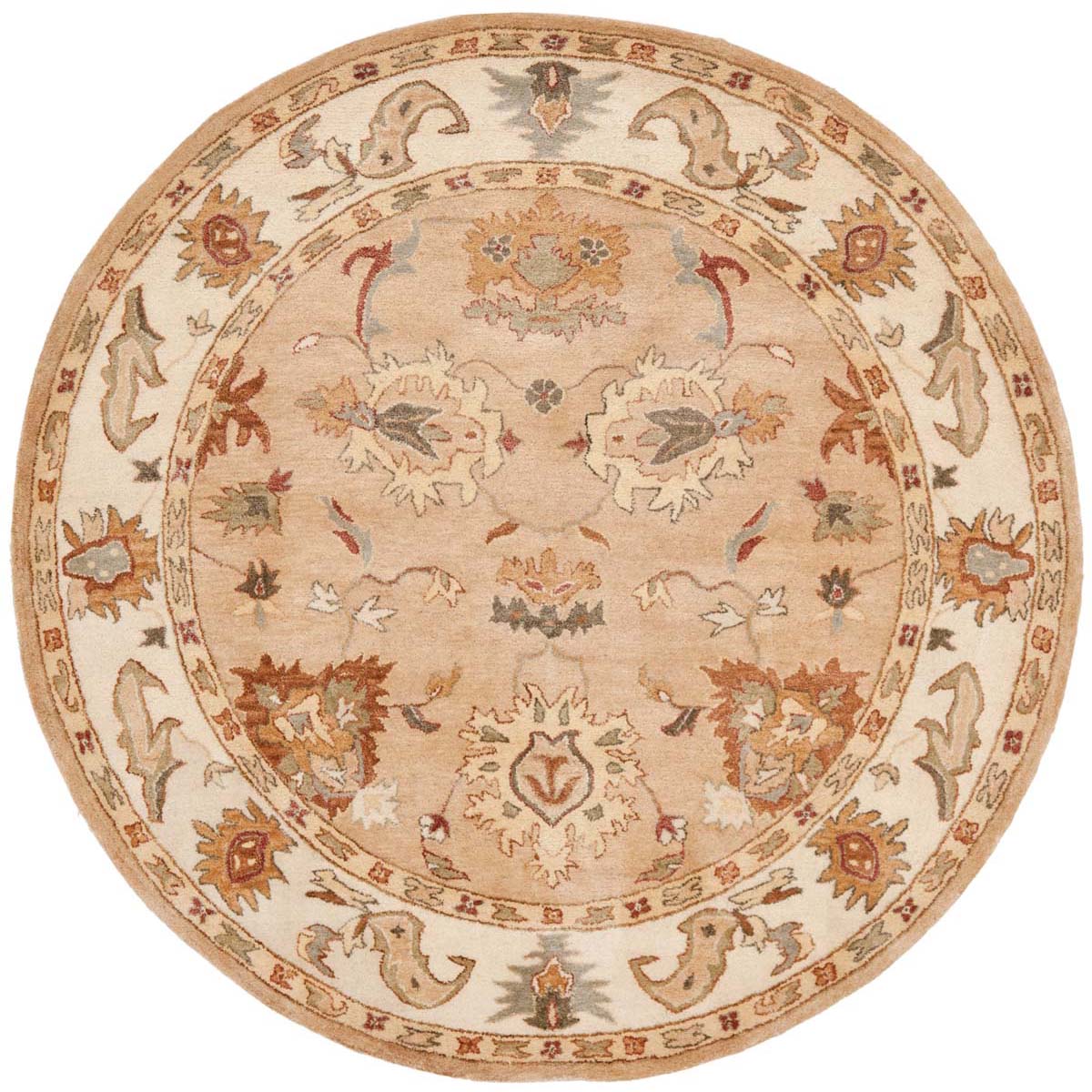 Bergama Rug | Safavieh - BRG136A - Taupe / Ivory
