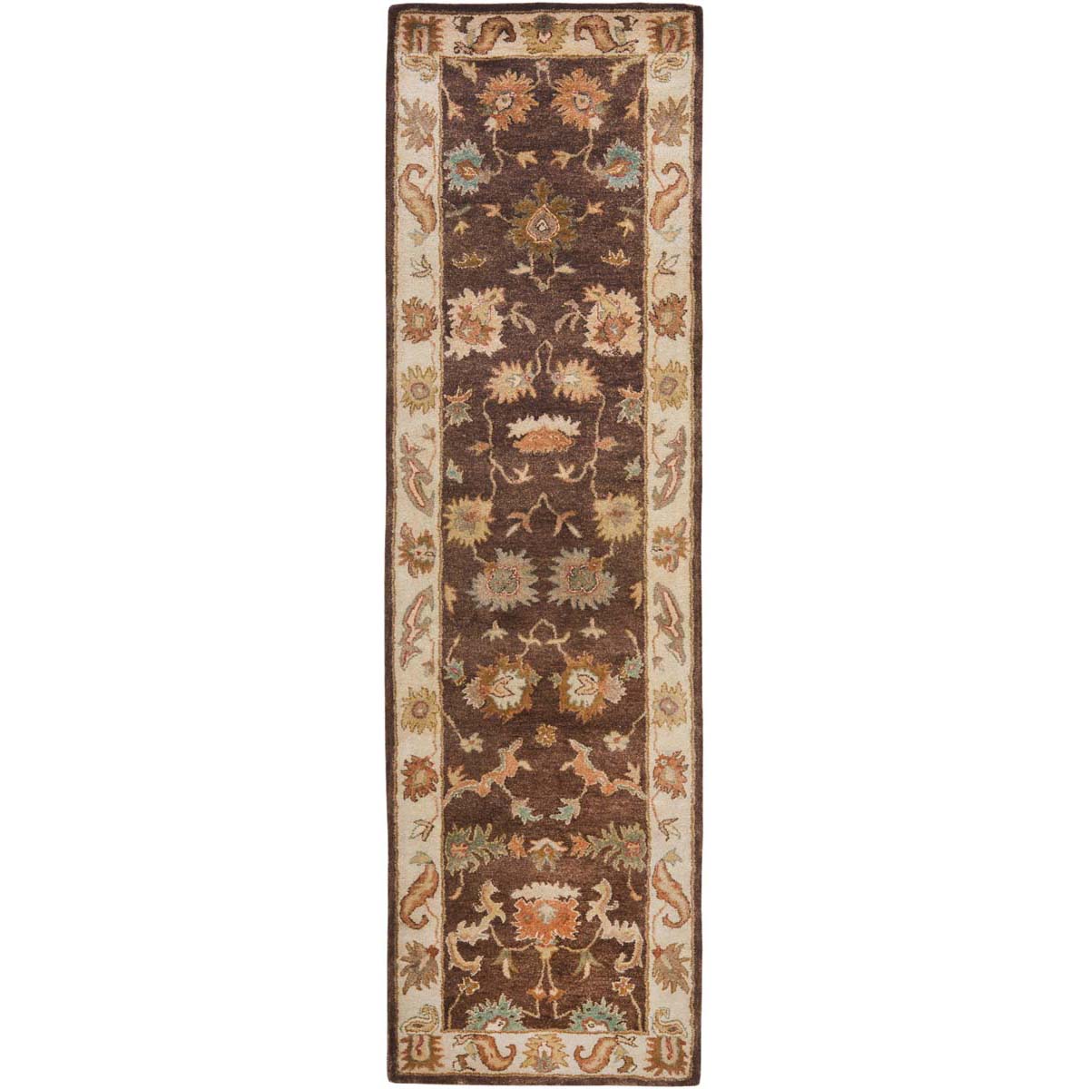 Bergama Rug | Safavieh - BRG136B - Brown / Ivory