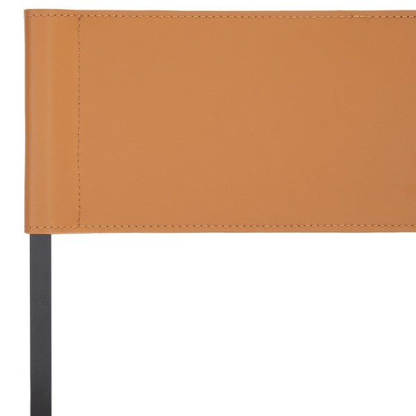 Layne Counter Stool, BST3020 | Safavieh - Cognac / Black