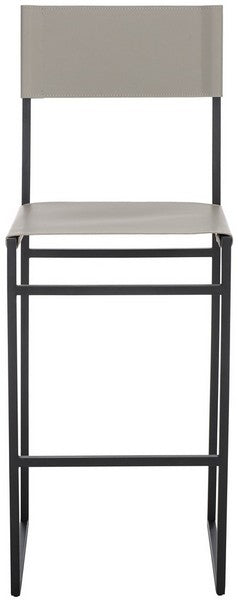 Layne Barstool, BST3021 | Safavieh - Light Grey / Black
