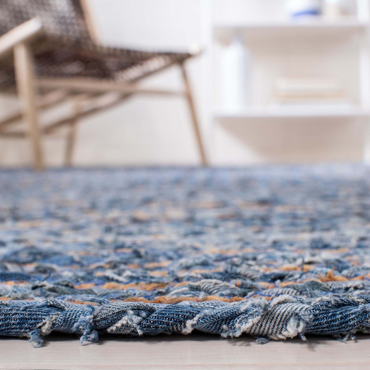 Safavieh Cape Cod 202 Rug, Natural, CAP202 - Blue / Natural