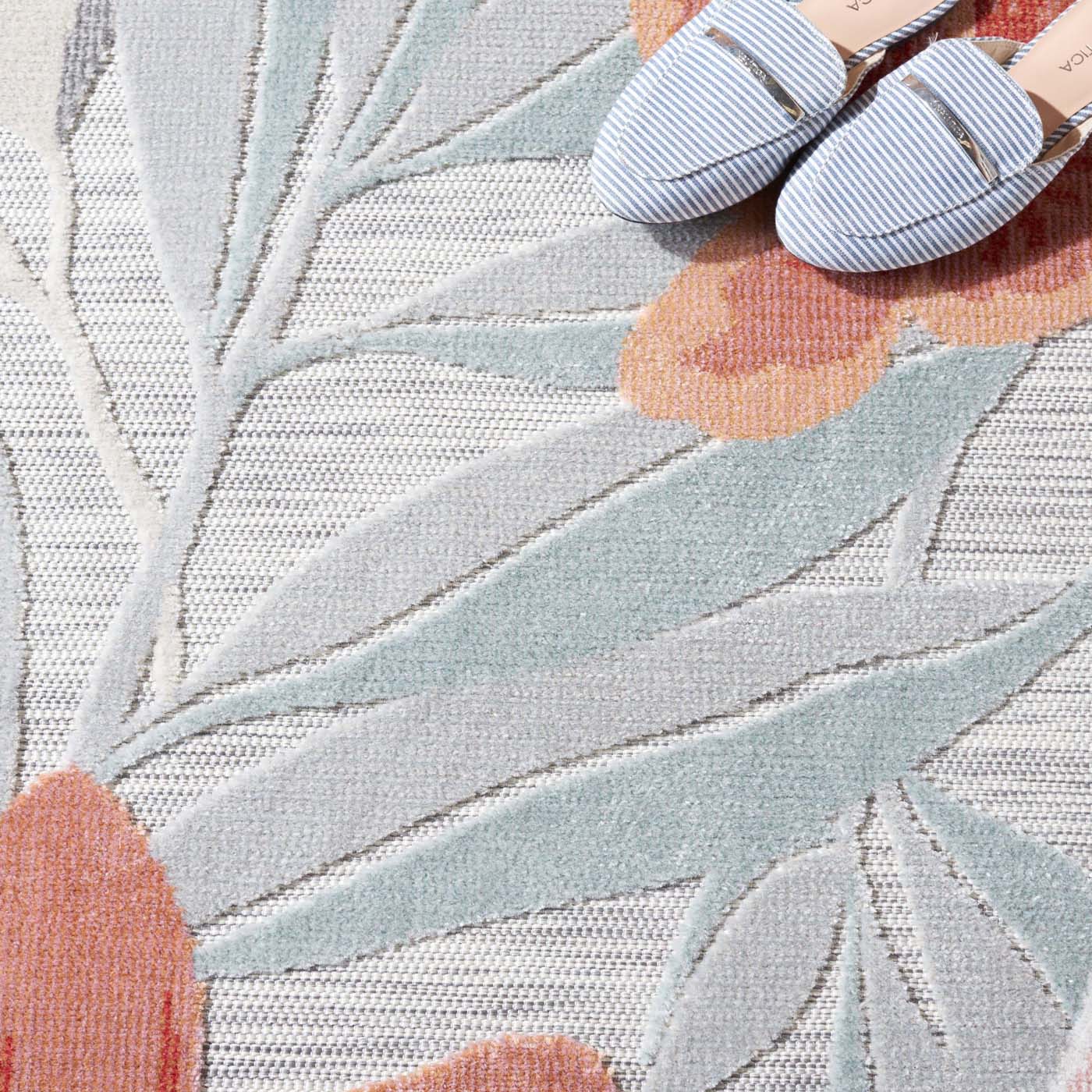Safavieh Cabana 454 Rug, CBN454 - GREY / RUST