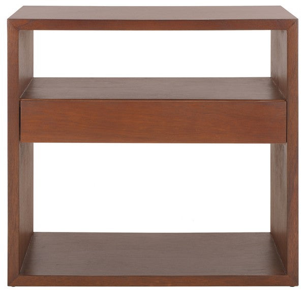 Munson 2 Shelf 1 Drawer Console Table, CNS6605 | Safavieh - Natural