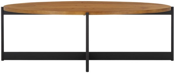Digby Coffee Table, COF2502 | Safavieh - Nautral Brown / Black