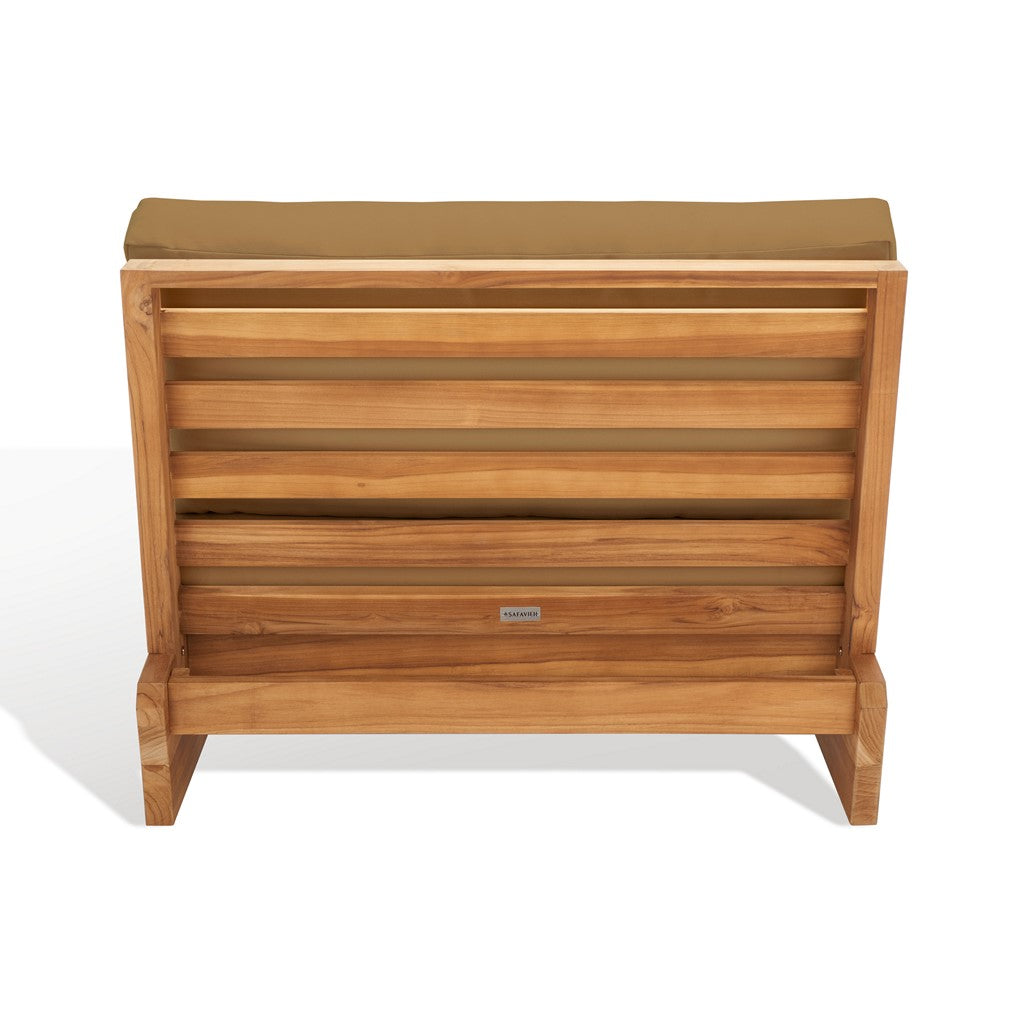 Safavieh Julianne Brazilian Teak Patio Chair , CPT1031 - Natural / Brown