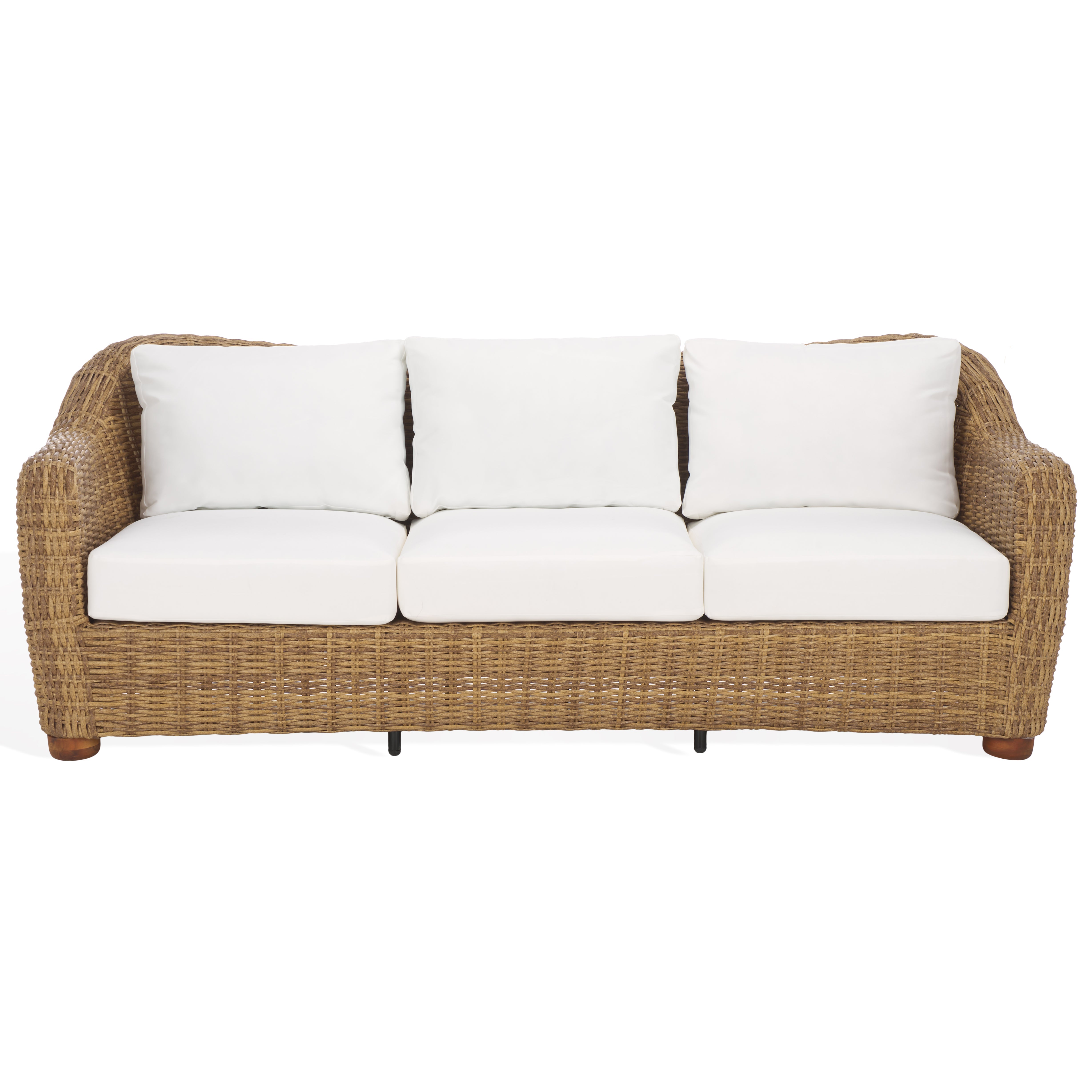 Melbourne Wicker Patio Sofa | Safavieh Couture - CPT2110