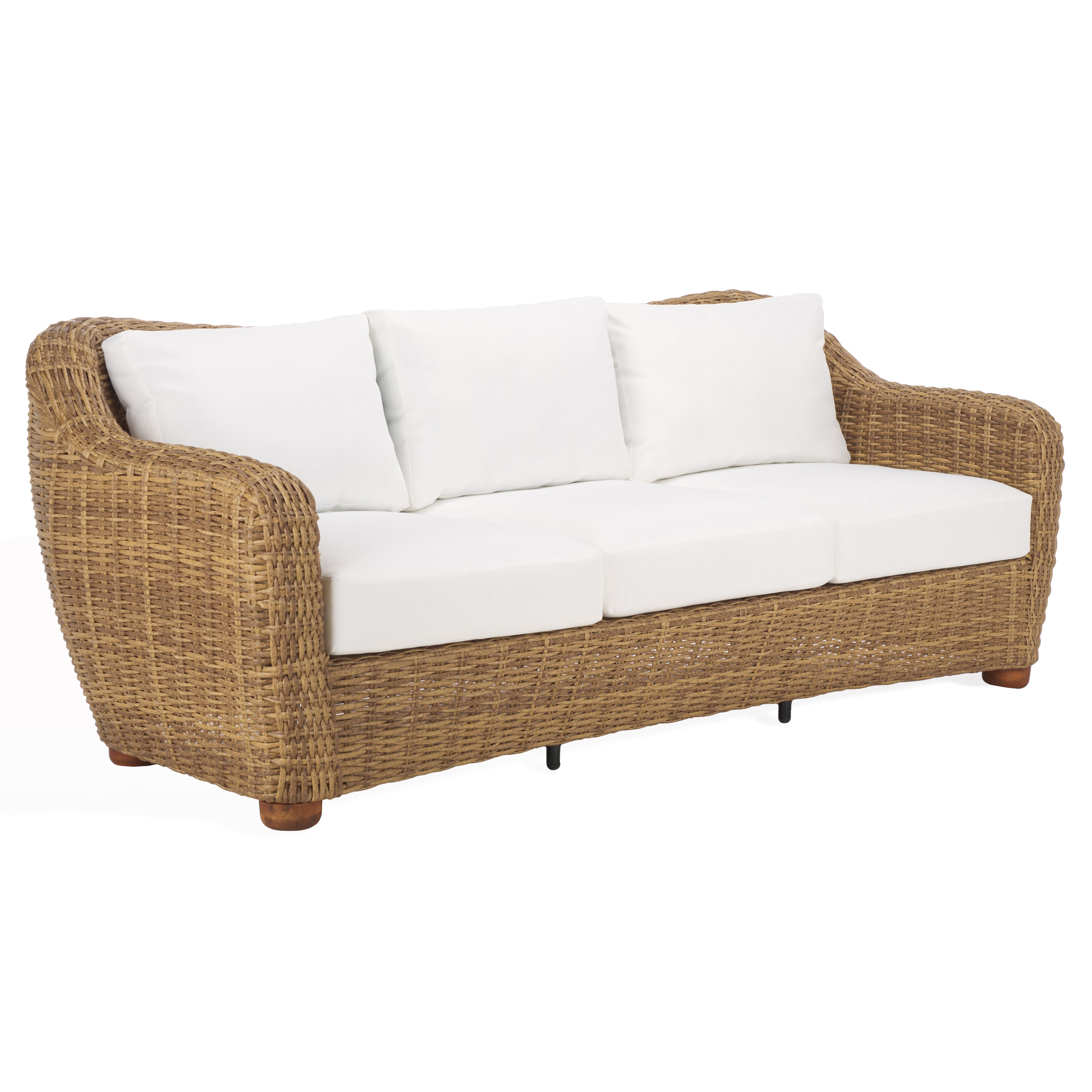 Melbourne Wicker Patio Sofa | Safavieh Couture - CPT2110