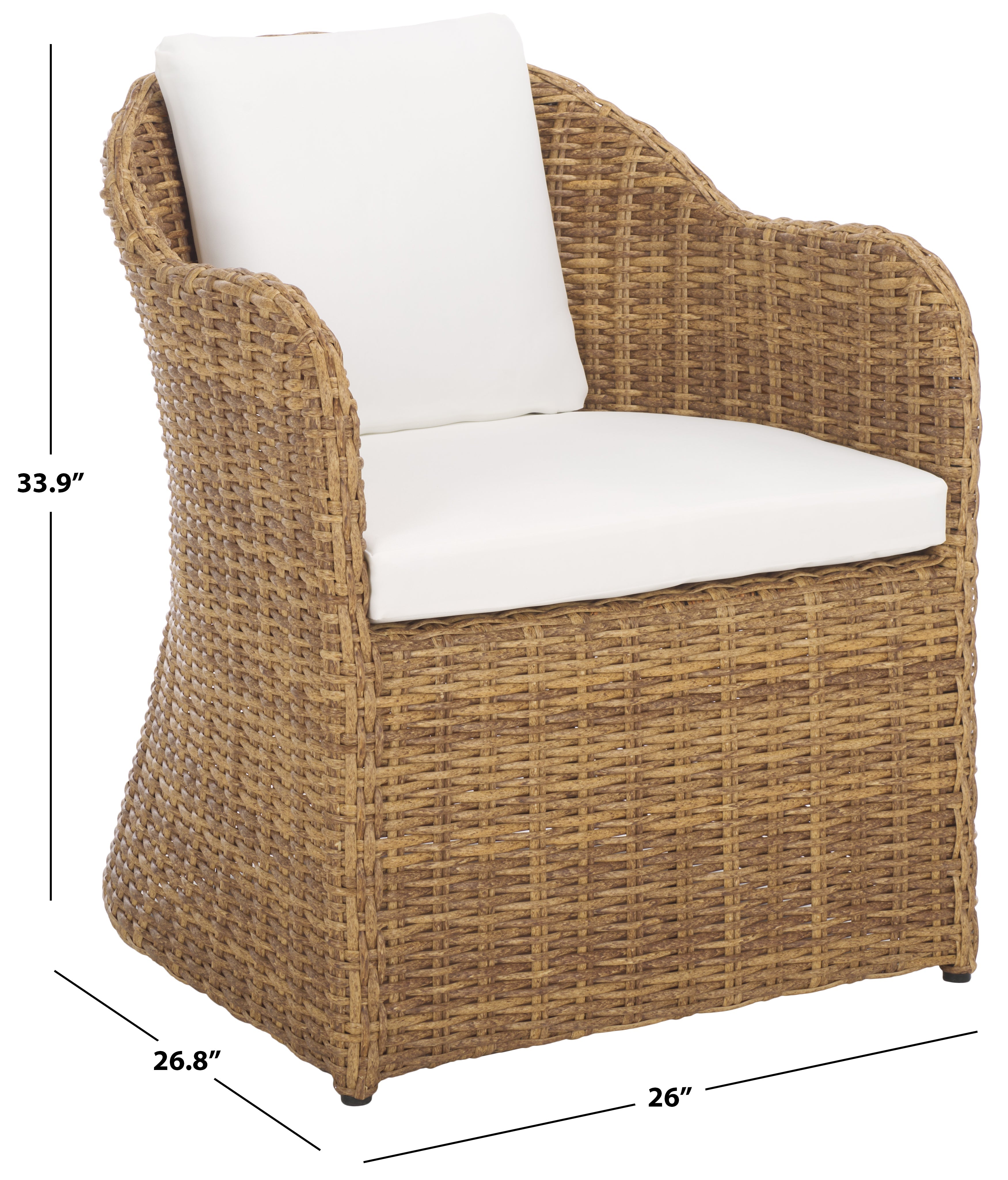 Melbourne Wicker Dining Chair | Safavieh Couture - CPT2111A