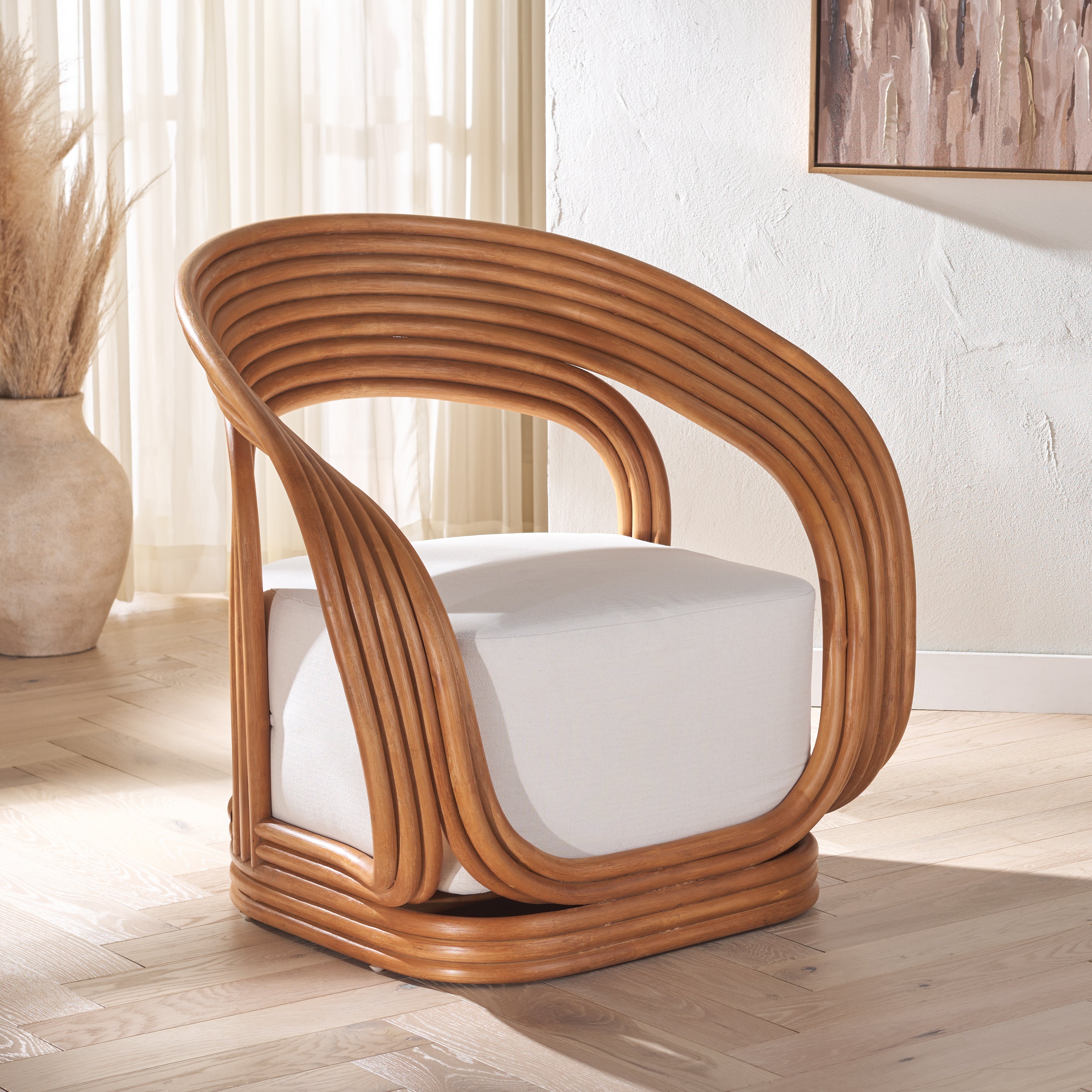 Giorno Rattan Accent Chair | Safavieh Couture - CWK3004