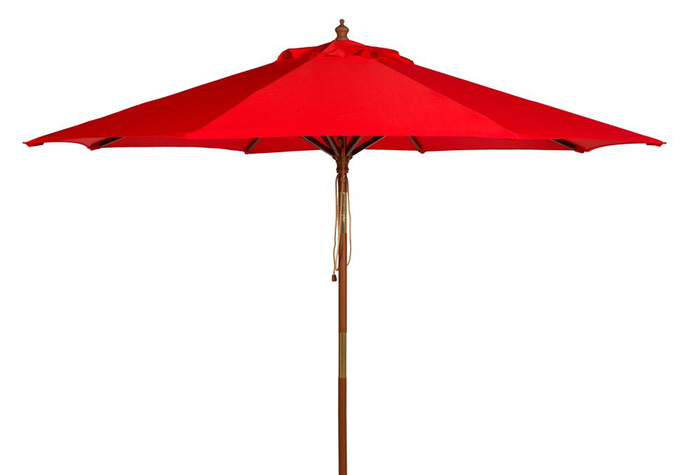 Cannes 9Ft Wooden Outdoor Umbrella | Safavieh - PAT8009