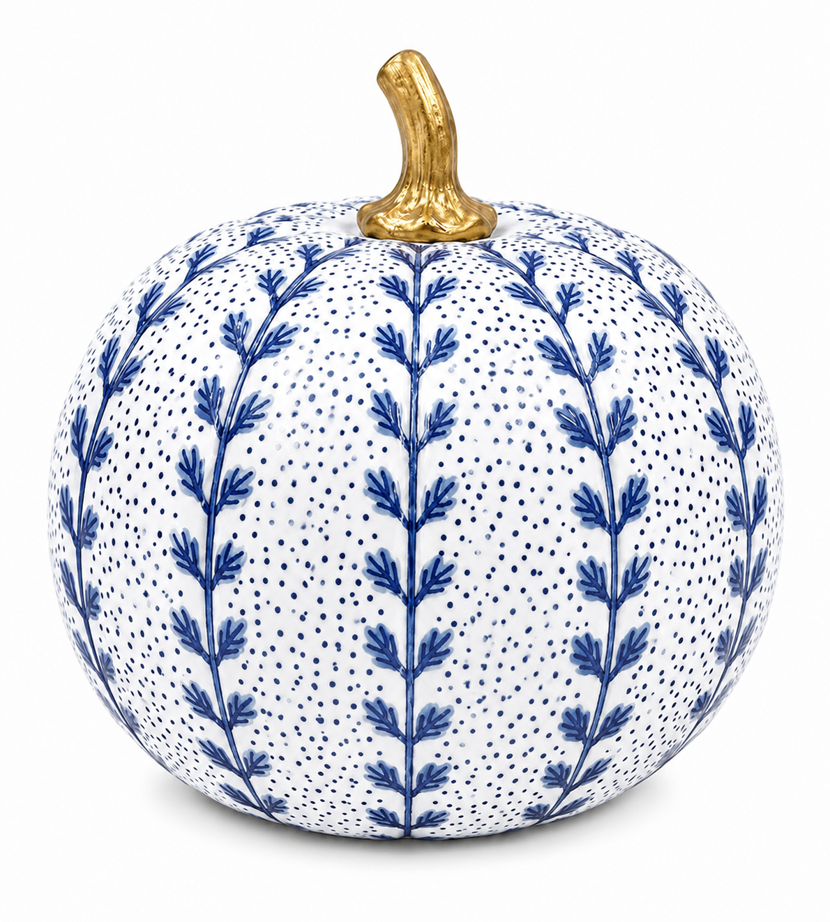 Navy Meadow Sprig Pumpkin