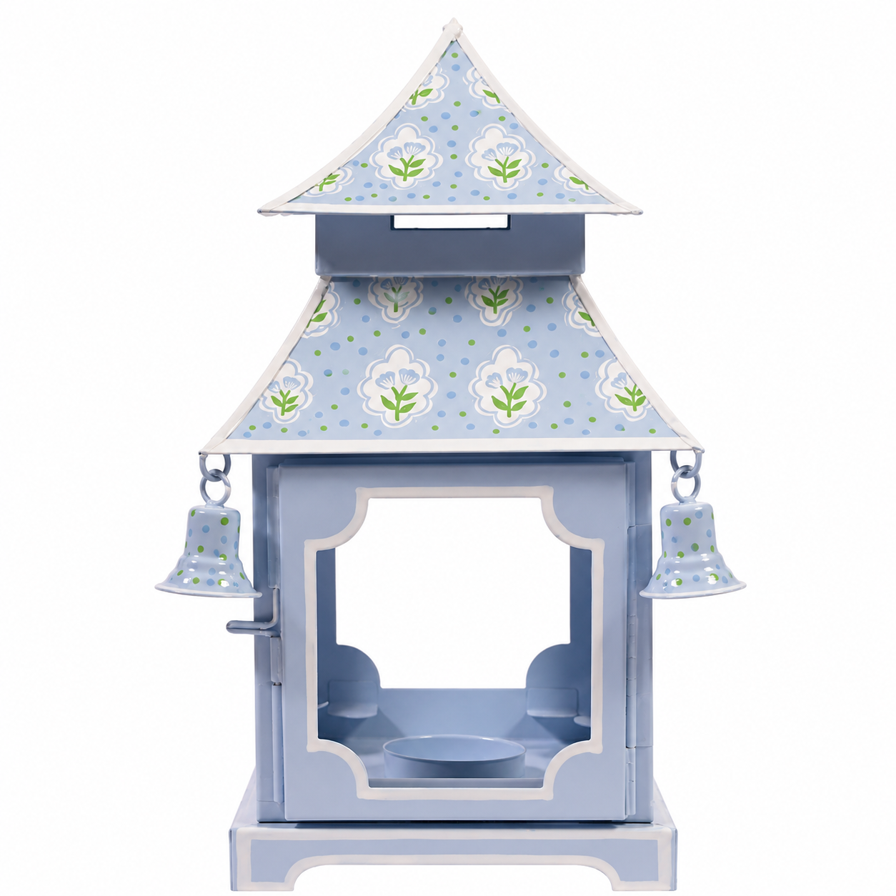 Blue & Tulip Pagoda Lantern (3 Sizes)