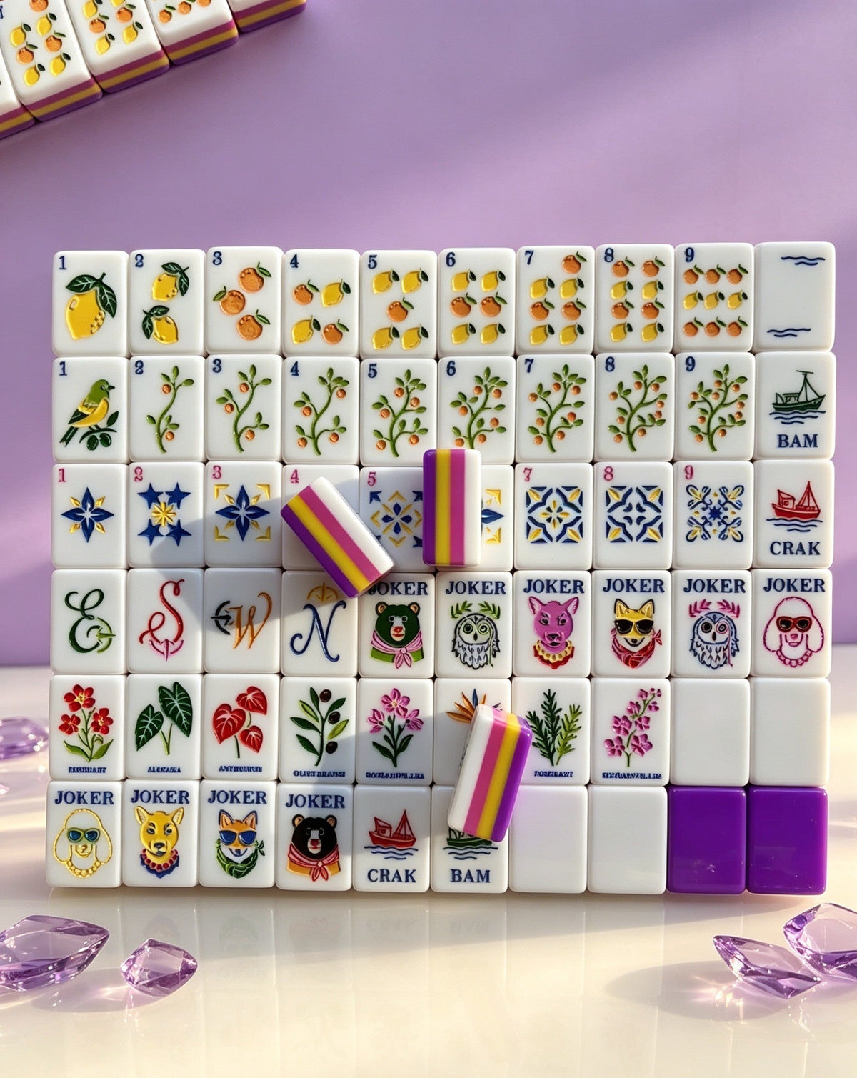 Citrus Grove Mahjong Tile Set
