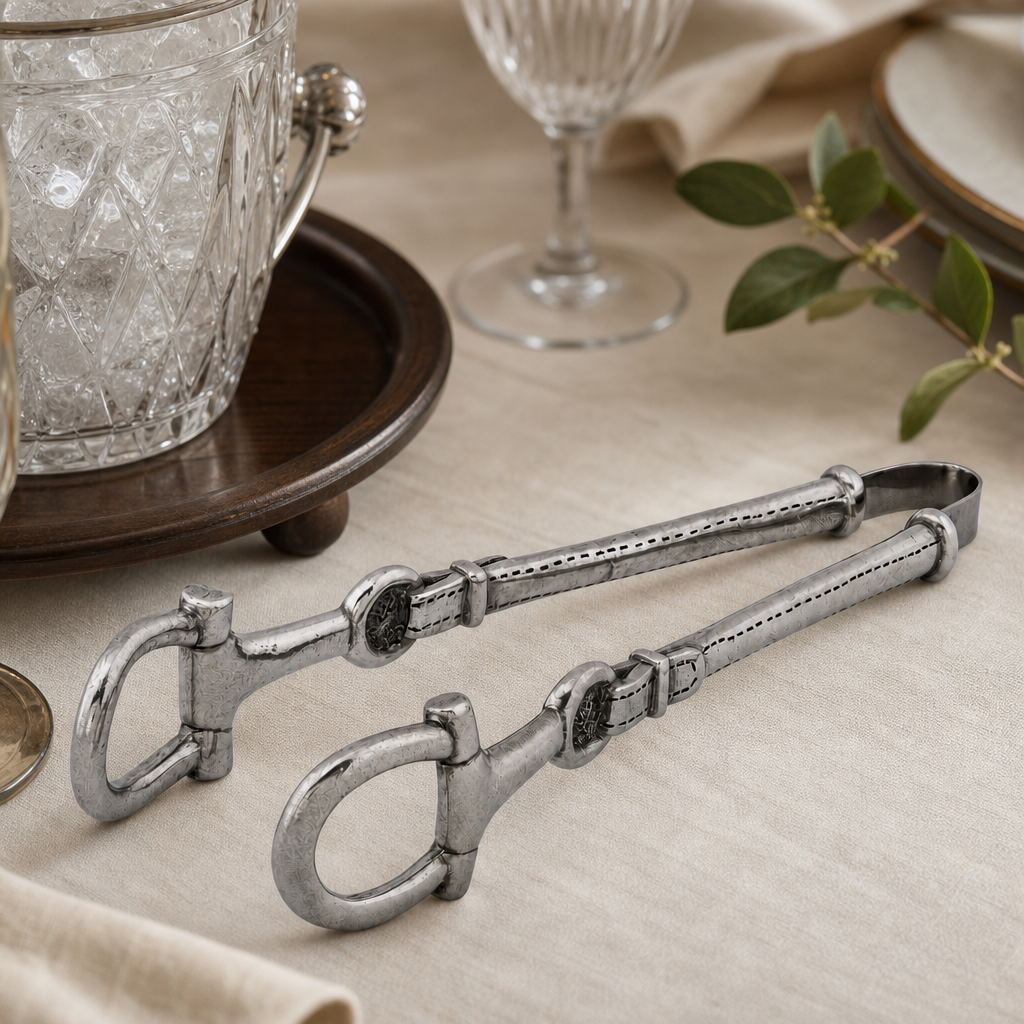 Equestrian Pewter Bit Ice Tong