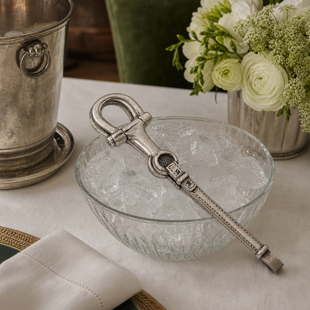 Equestrian Pewter Bit Ice Tong