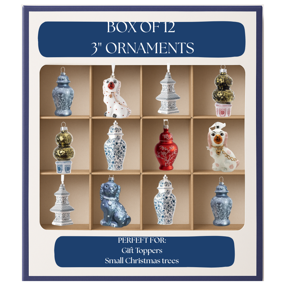 Assorted Gift Topper Ornament Set of 12