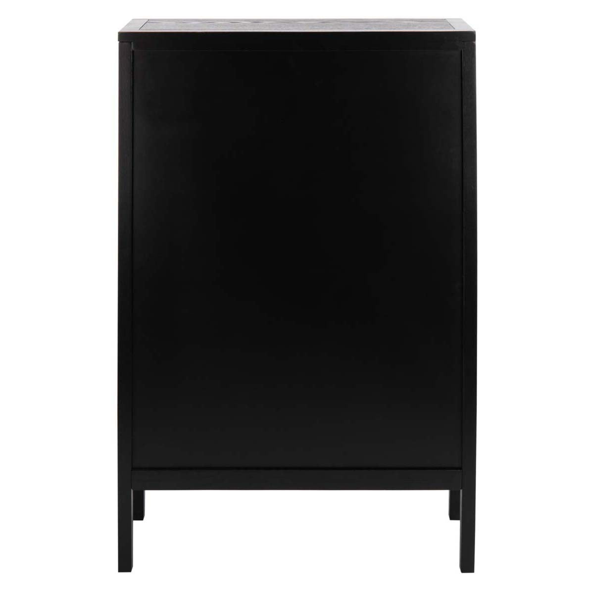 Franz 3 Shelf Wood Back Etagere | Safavieh - Black / Natural