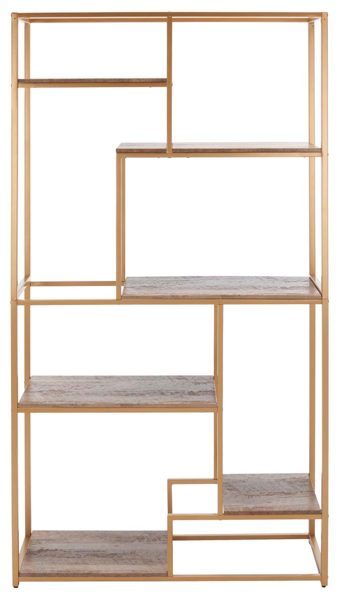 Rege 6 Shelf Etagere | Safavieh - Gold