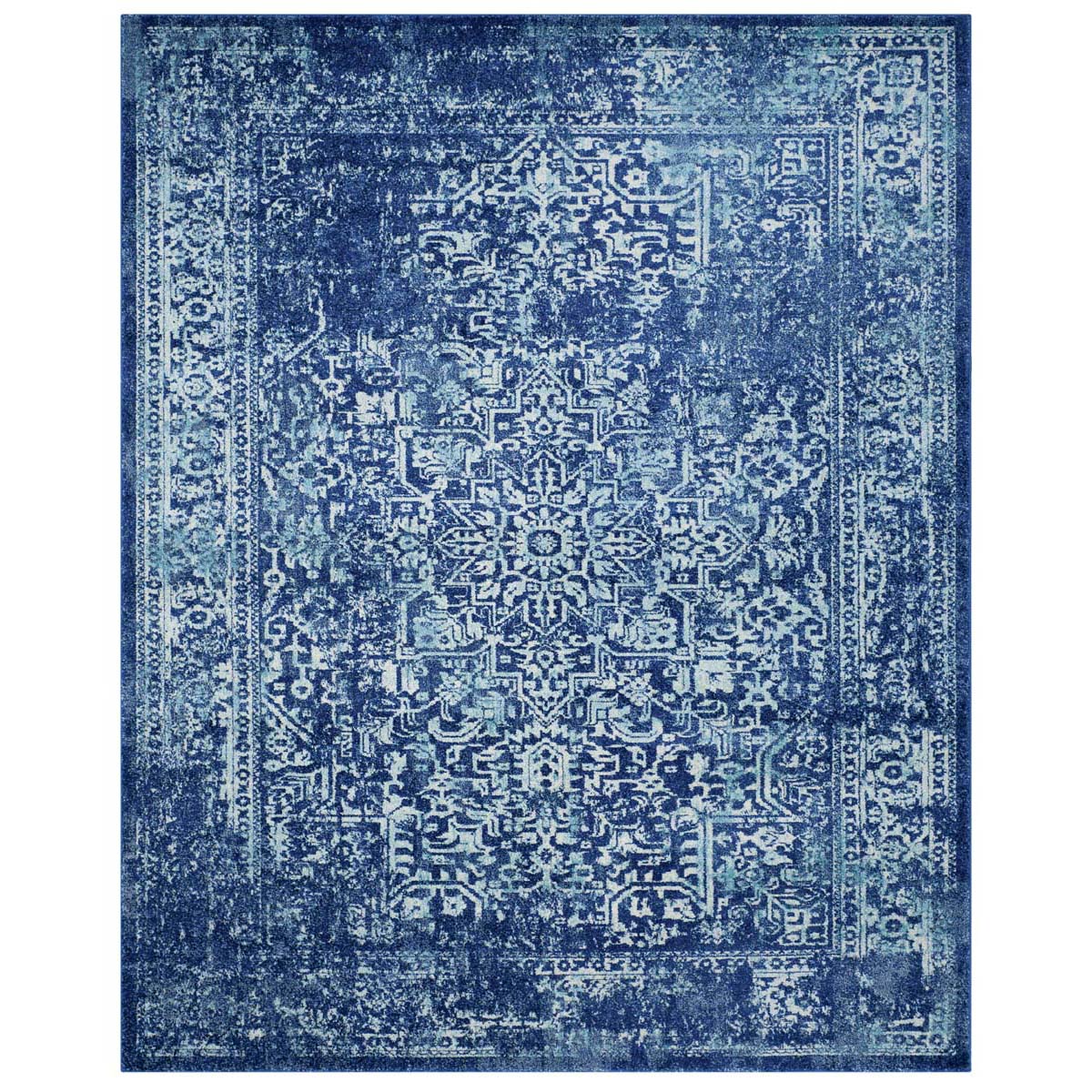 Safavieh Evoke 256 Rug, Blue, EVK256 - Navy / Ivory