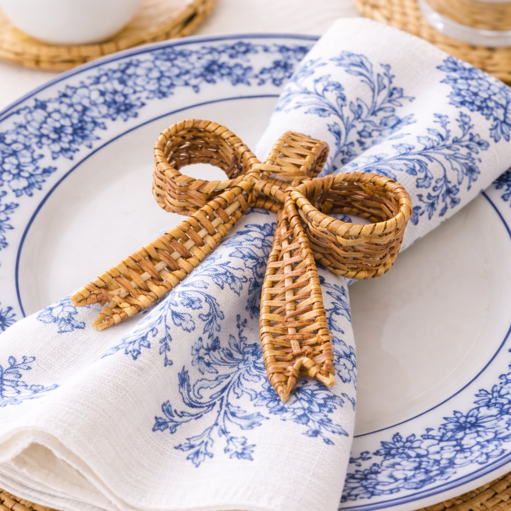 Wicker Bow Napkin Ring