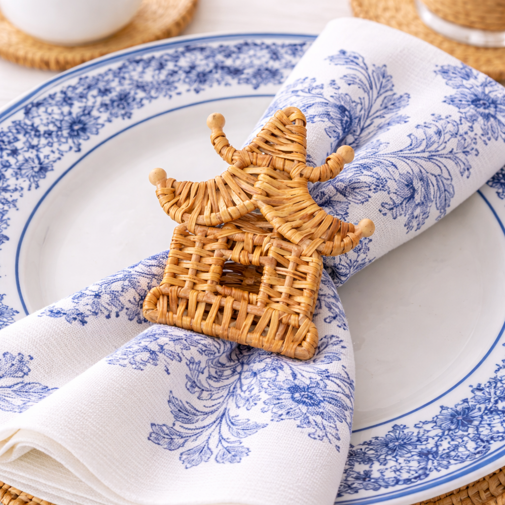 Wicker Pagoda Napkin Ring