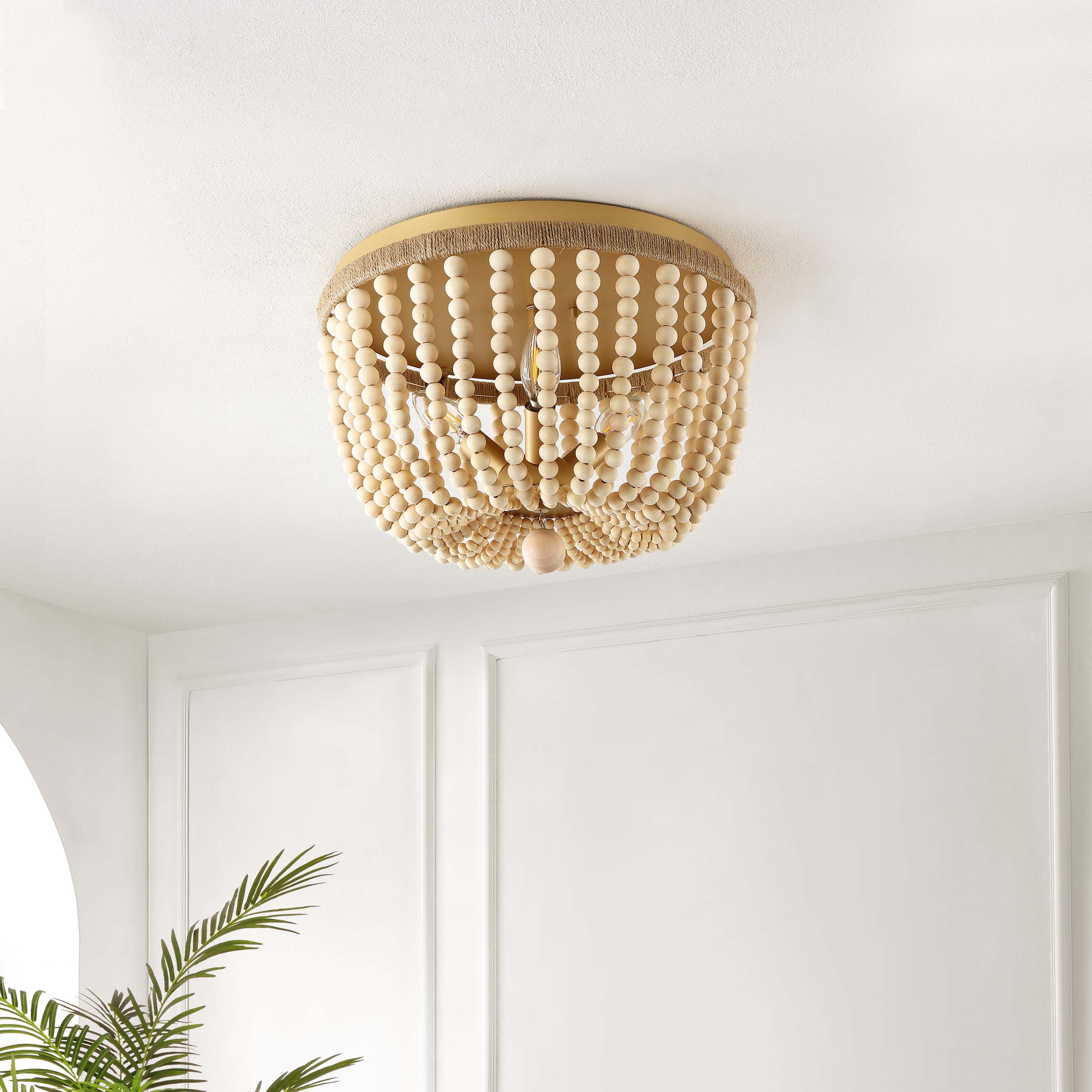 Safavieh Alodia Chandelier , FLU4098 - White Wash/Rope