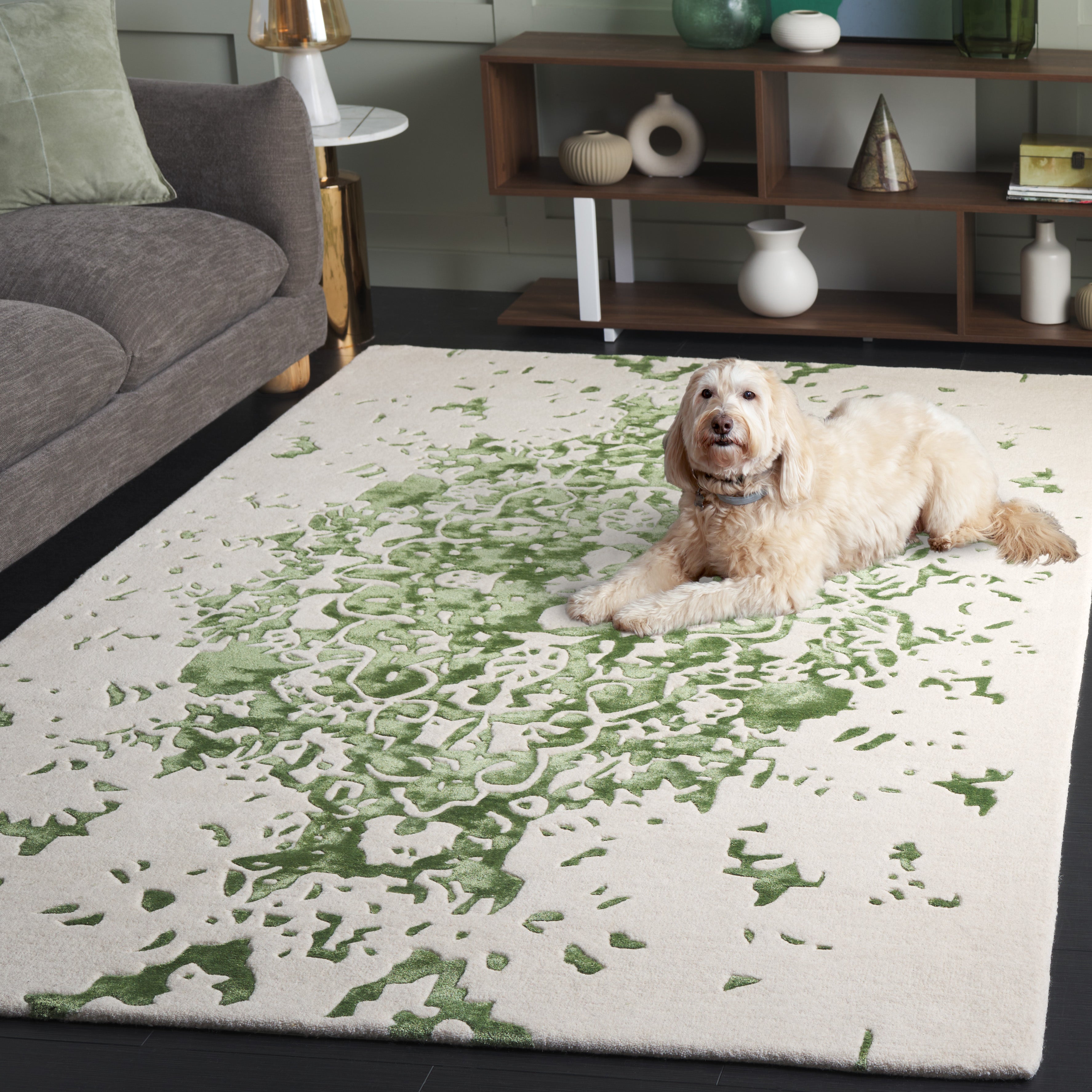 GREEN / IVORY