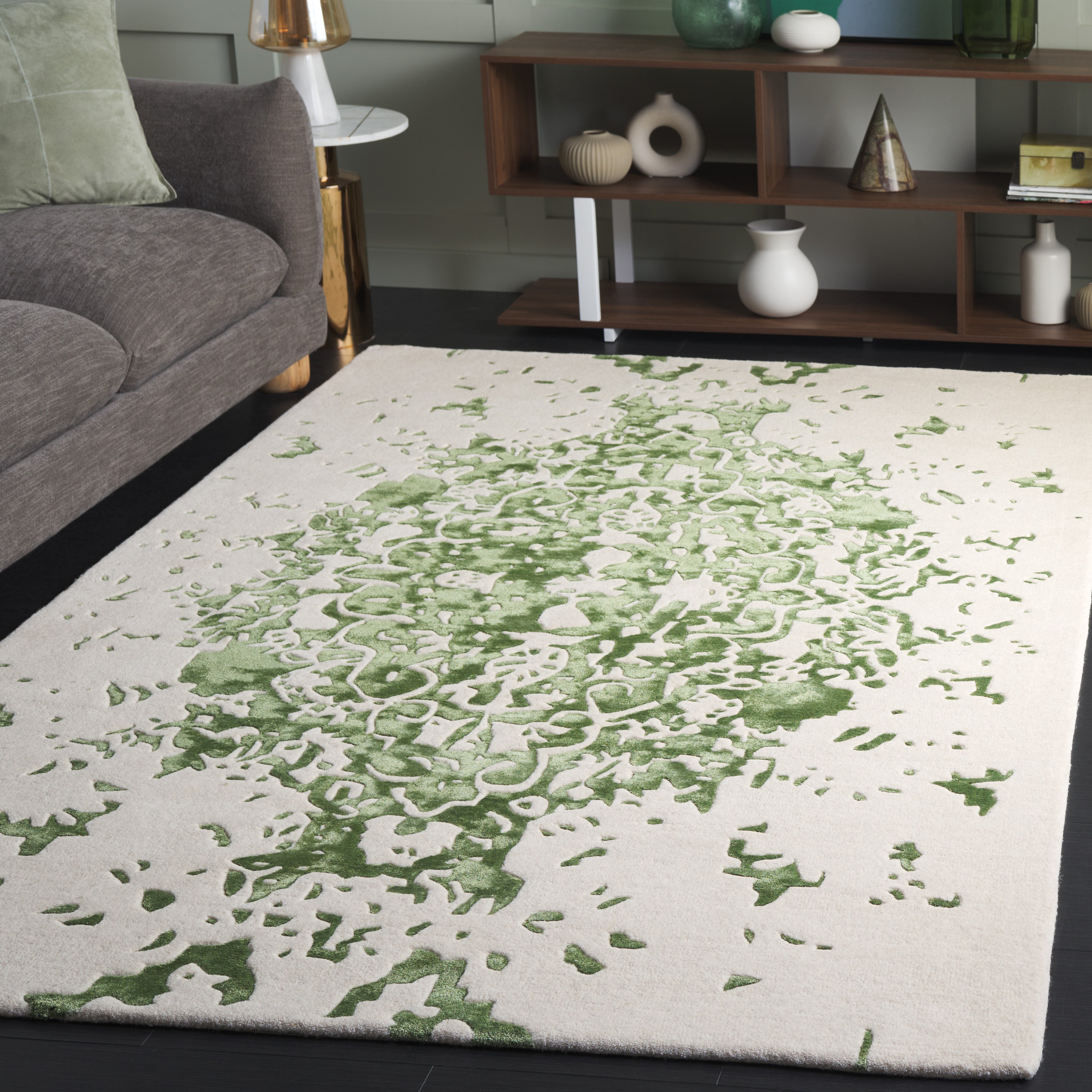 GREEN / IVORY